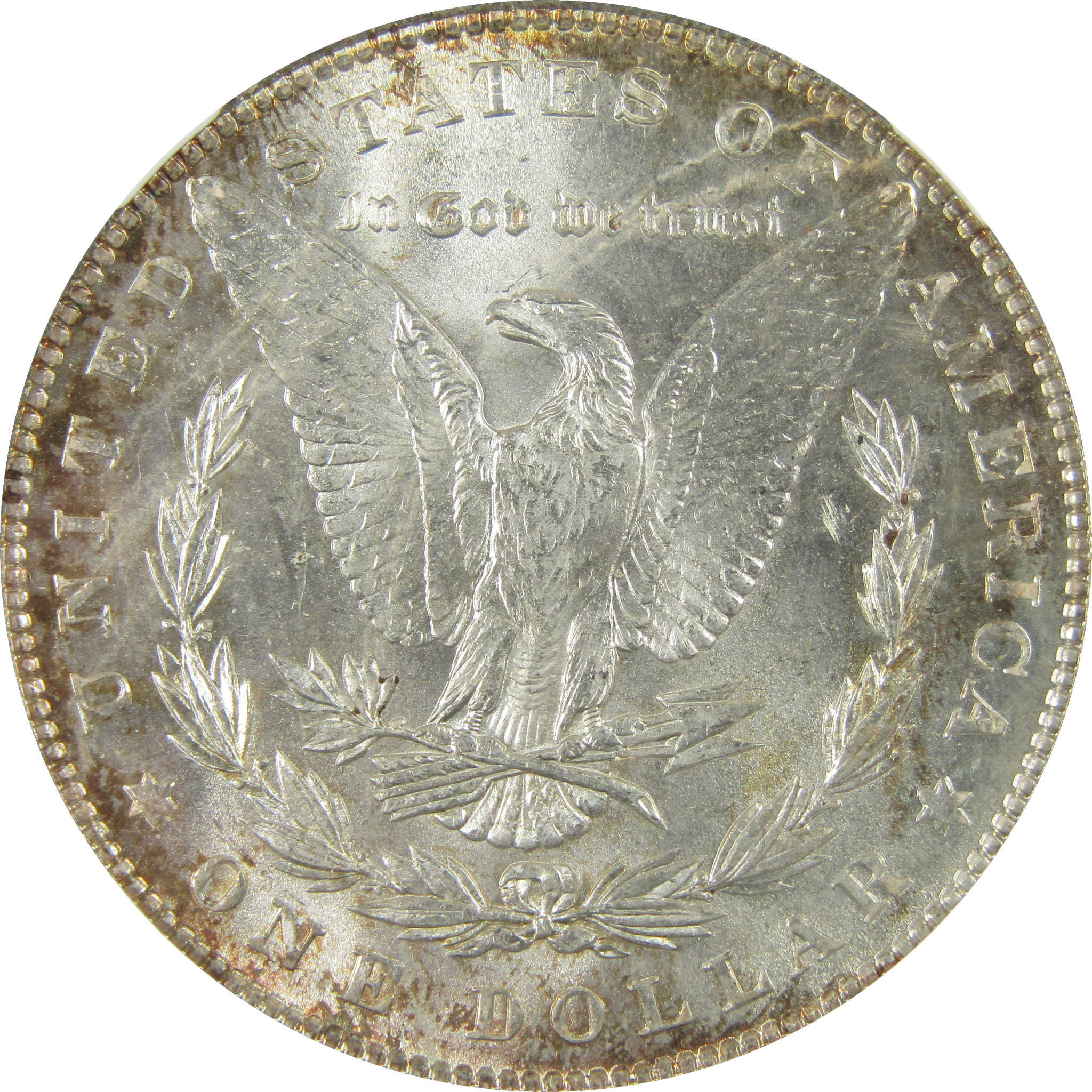 1890 Morgan Silver Dollar MS 63 NGC Uncirculated $1 Coin SKU:I27525