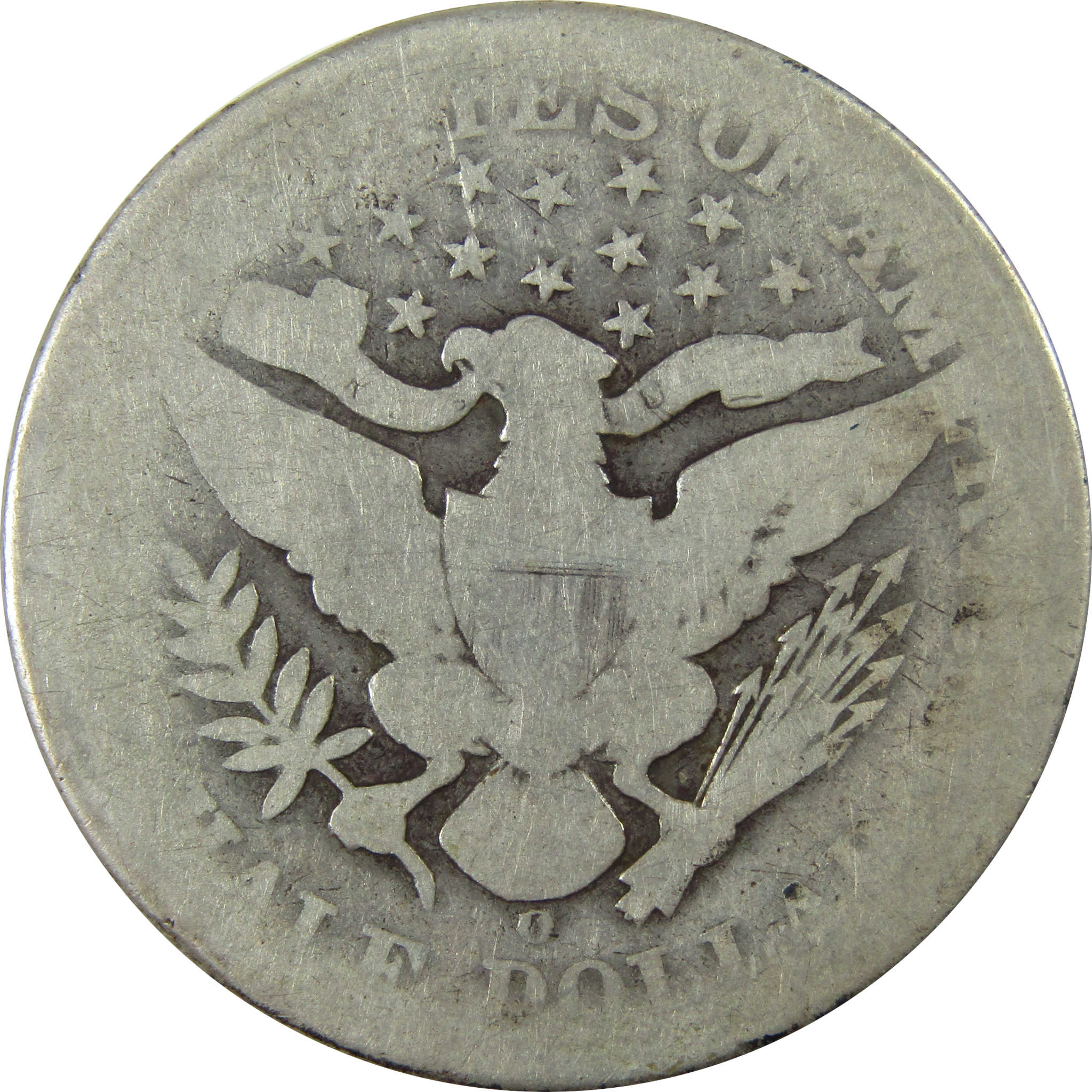 1898 O Barber Silver Half Dollar AG About Good 50c Coin SKU:I25963