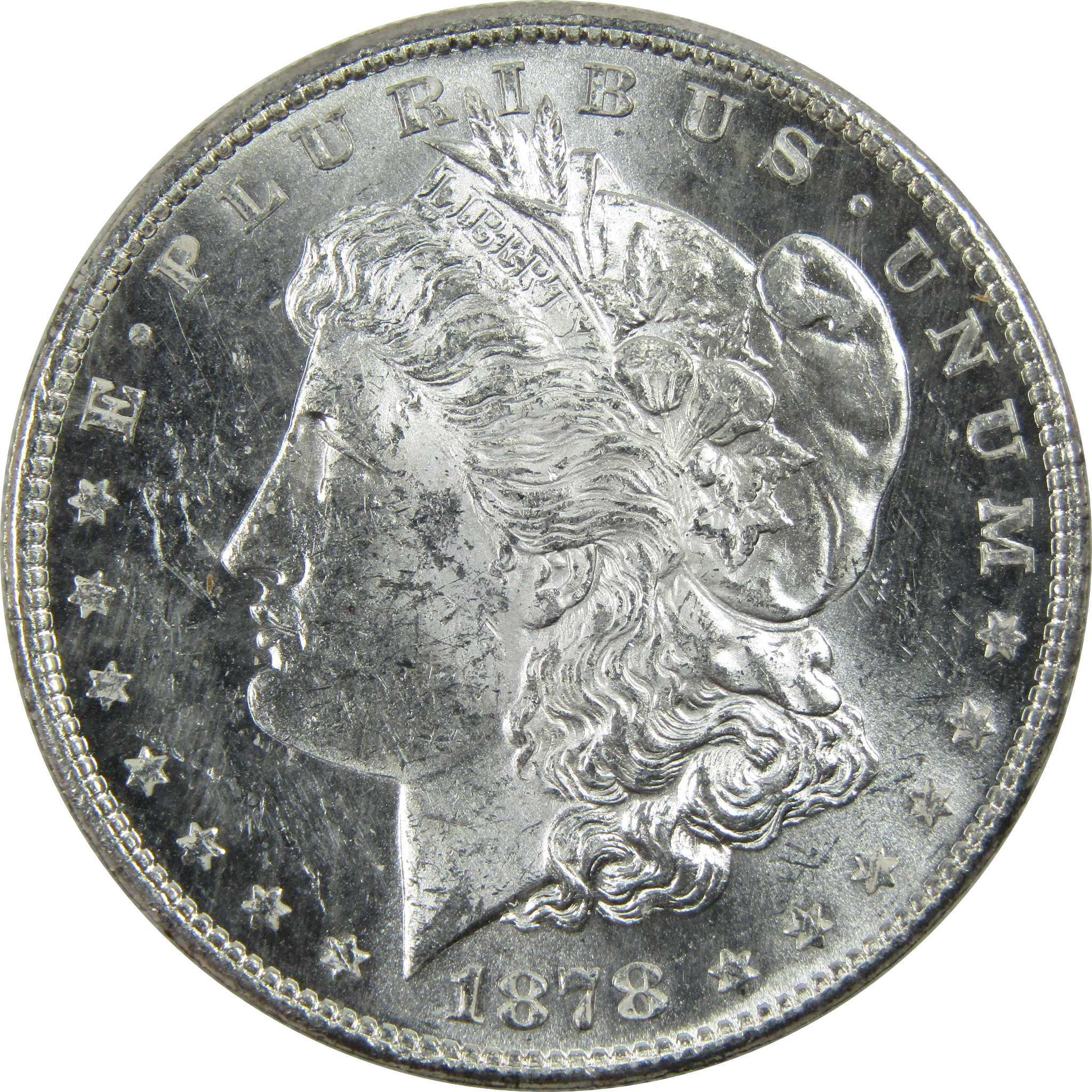 1878 S Morgan Dollar Uncirculated Silver $1 Coin SKU:I13428 - Morgan coin - Morgan silver dollar - Morgan silver dollar for sale - Profile Coins &amp; Collectibles