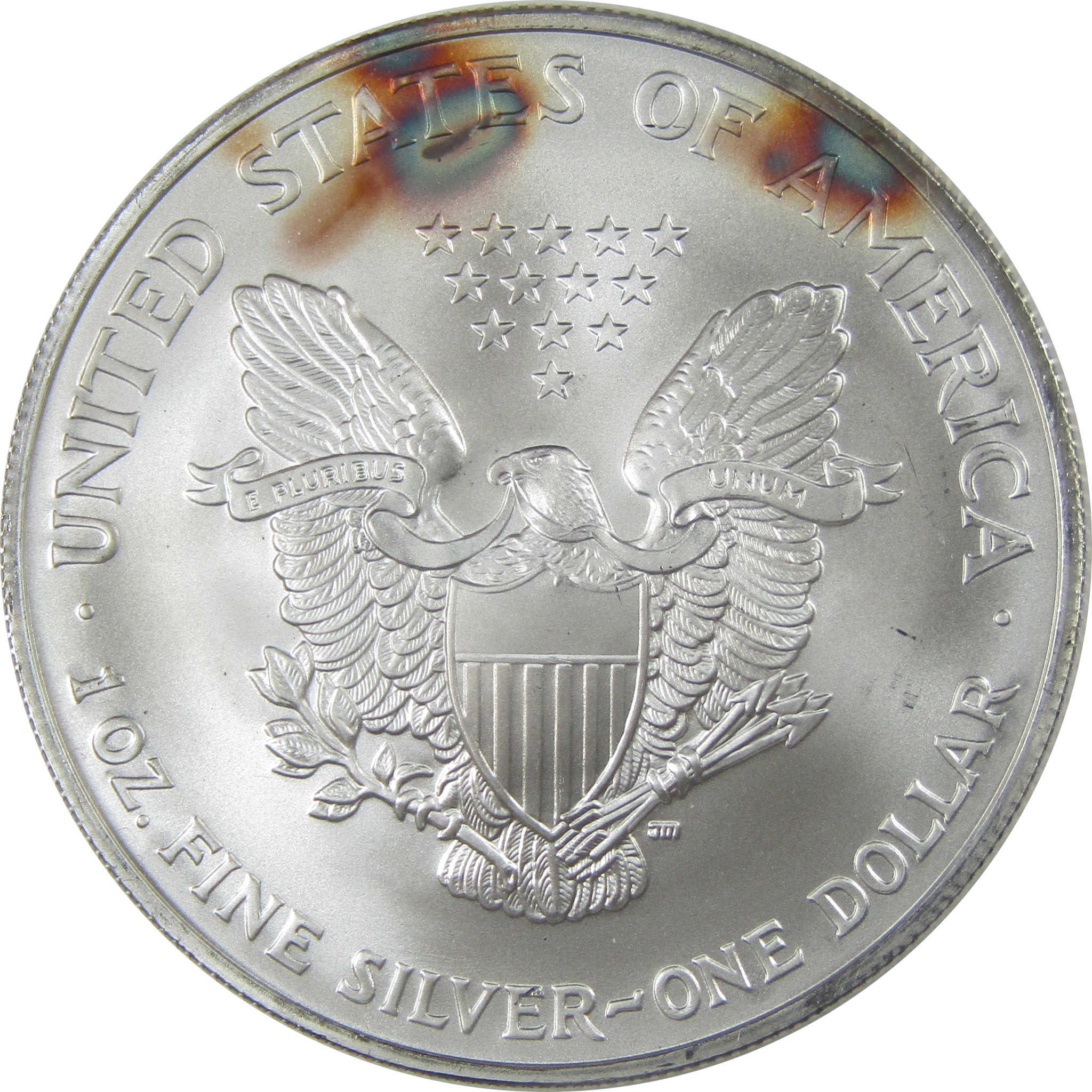 2005 American Silver Eagle Uncirculated Bullion Toned SKU:I24264