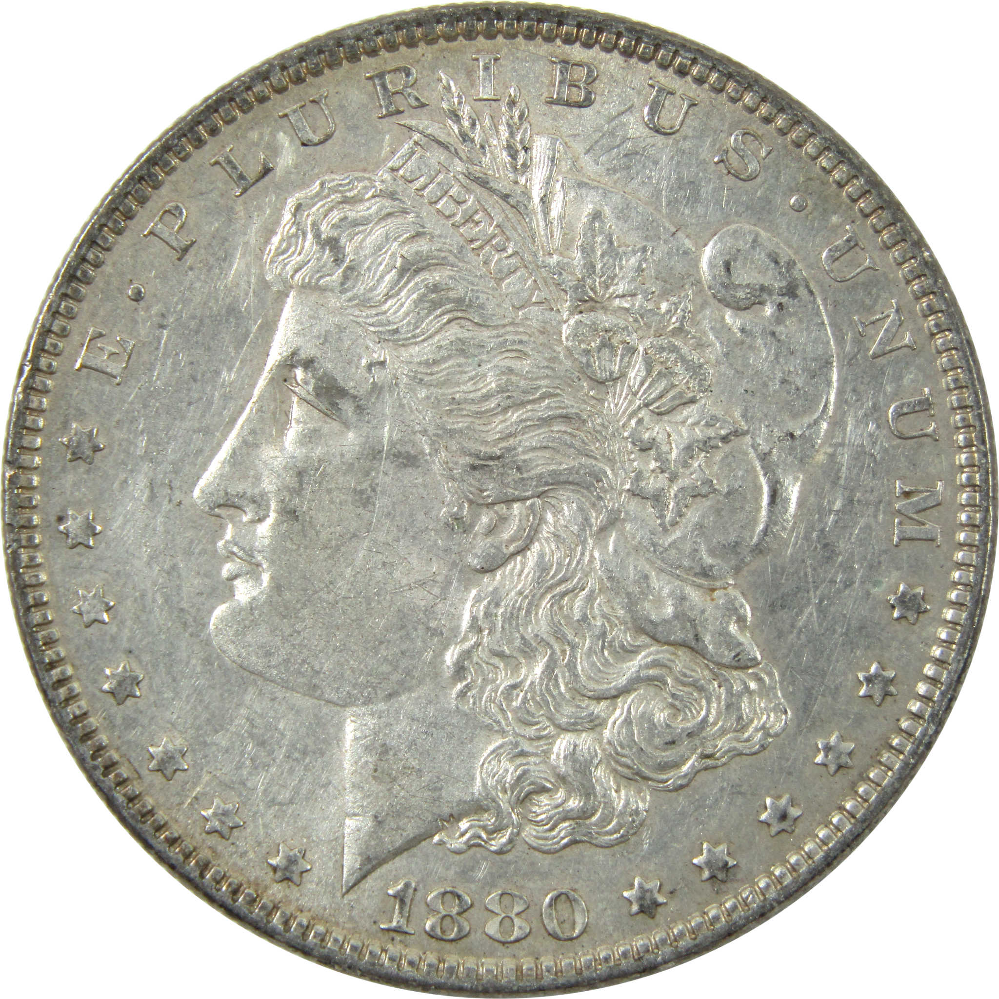 1880 O Morgan Dollar AU About Uncirculated Silver $1 Coin SKU:I14161 - Morgan coin - Morgan silver dollar - Morgan silver dollar for sale - Profile Coins &amp; Collectibles