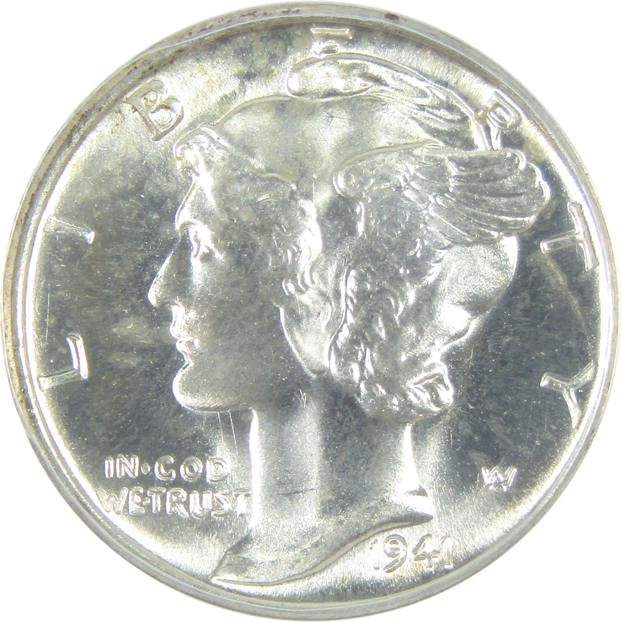 1941 S Mercury Dime MS 66 FSB ANACS Silver 10c SKU:I15023