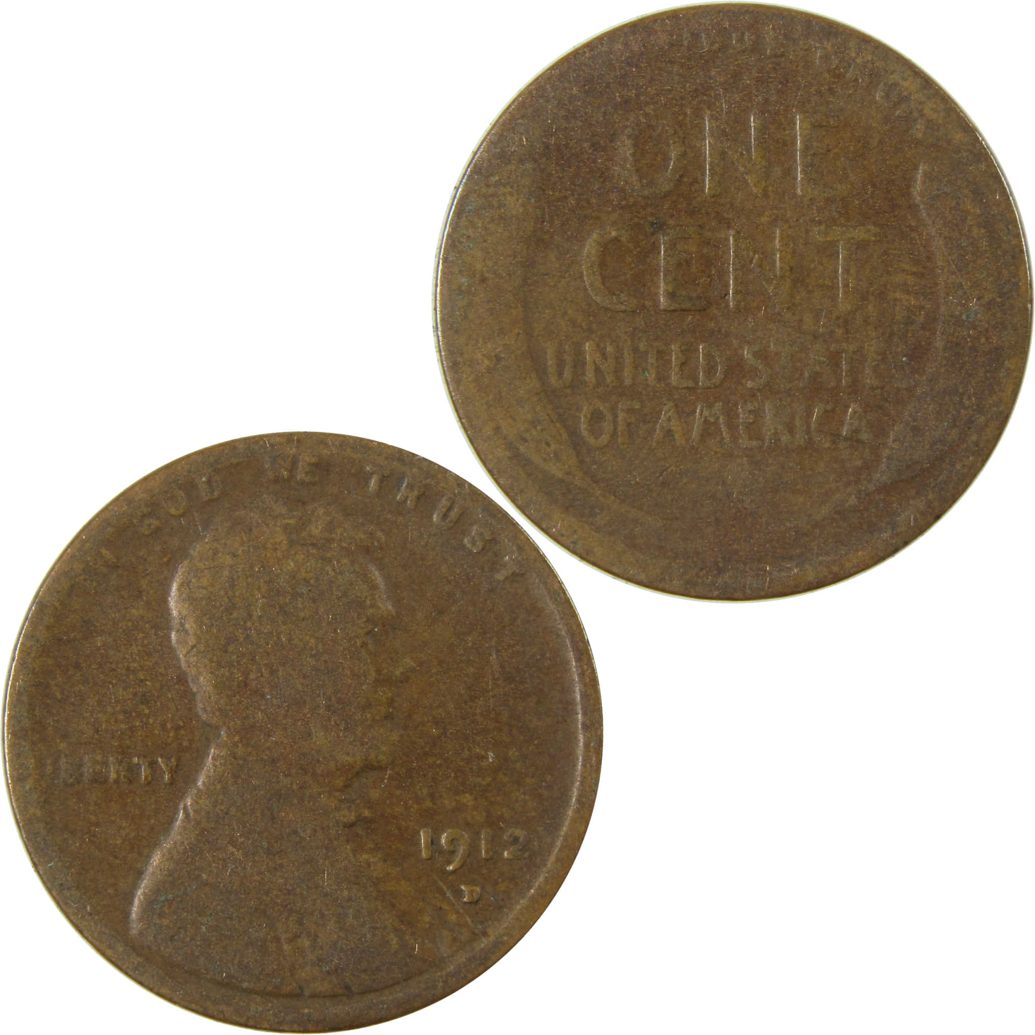 1912 D Lincoln Wheat Cent G Good Penny 1c Coin Collectible SKU:I27166