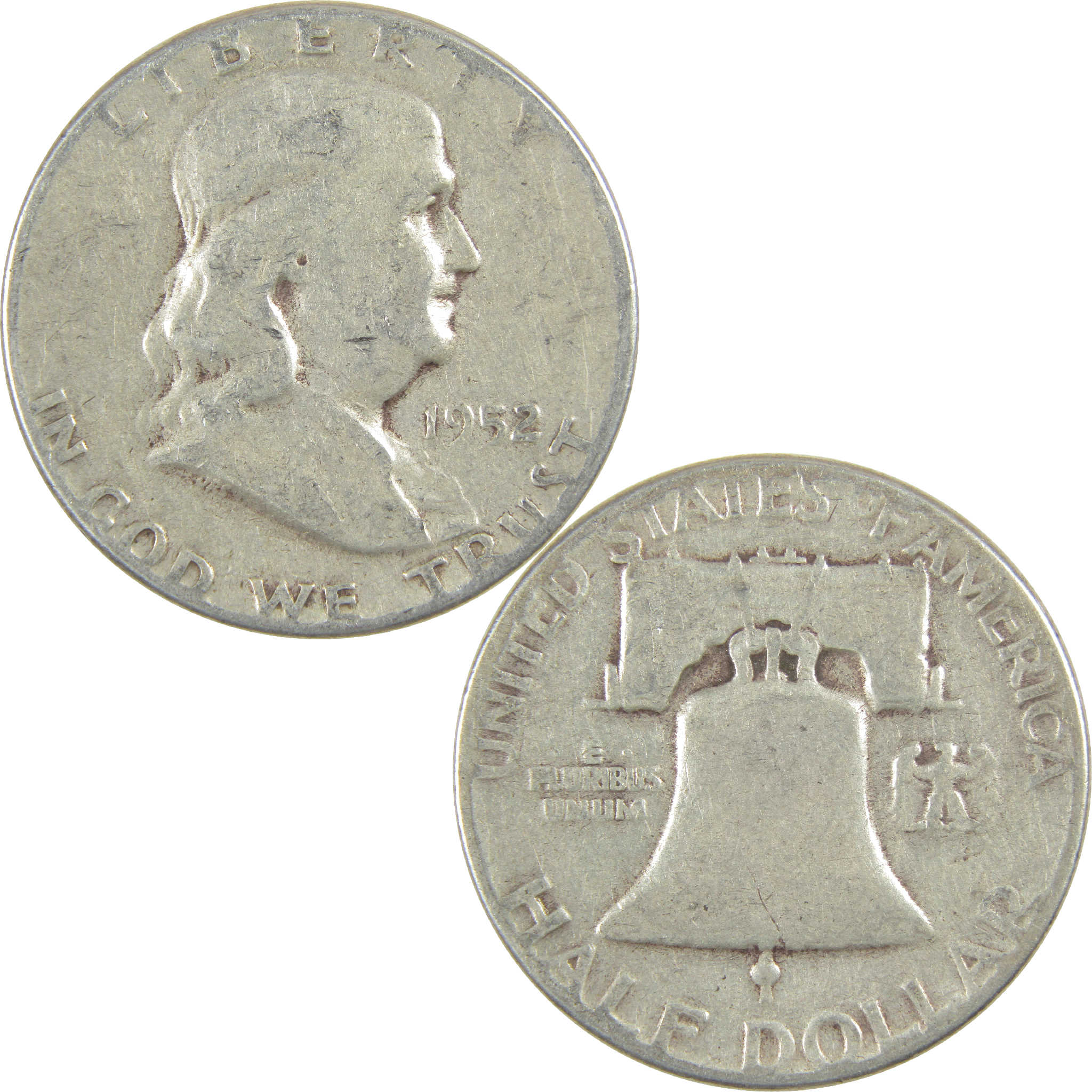 1952 Franklin Half Dollar G Good Silver 50c Coin