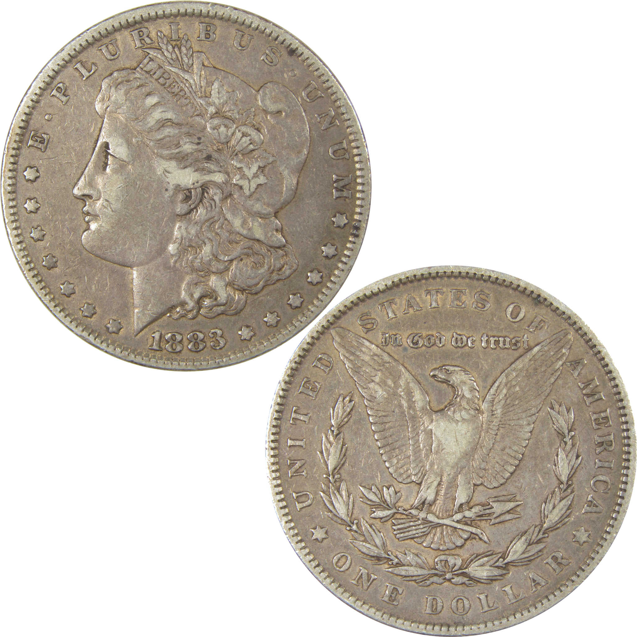 1883 Morgan Dollar VF Very Fine Silver $1 Coin SKU:CPC1010 - Morgan coin - Morgan silver dollar - Morgan silver dollar for sale - Profile Coins &amp; Collectibles