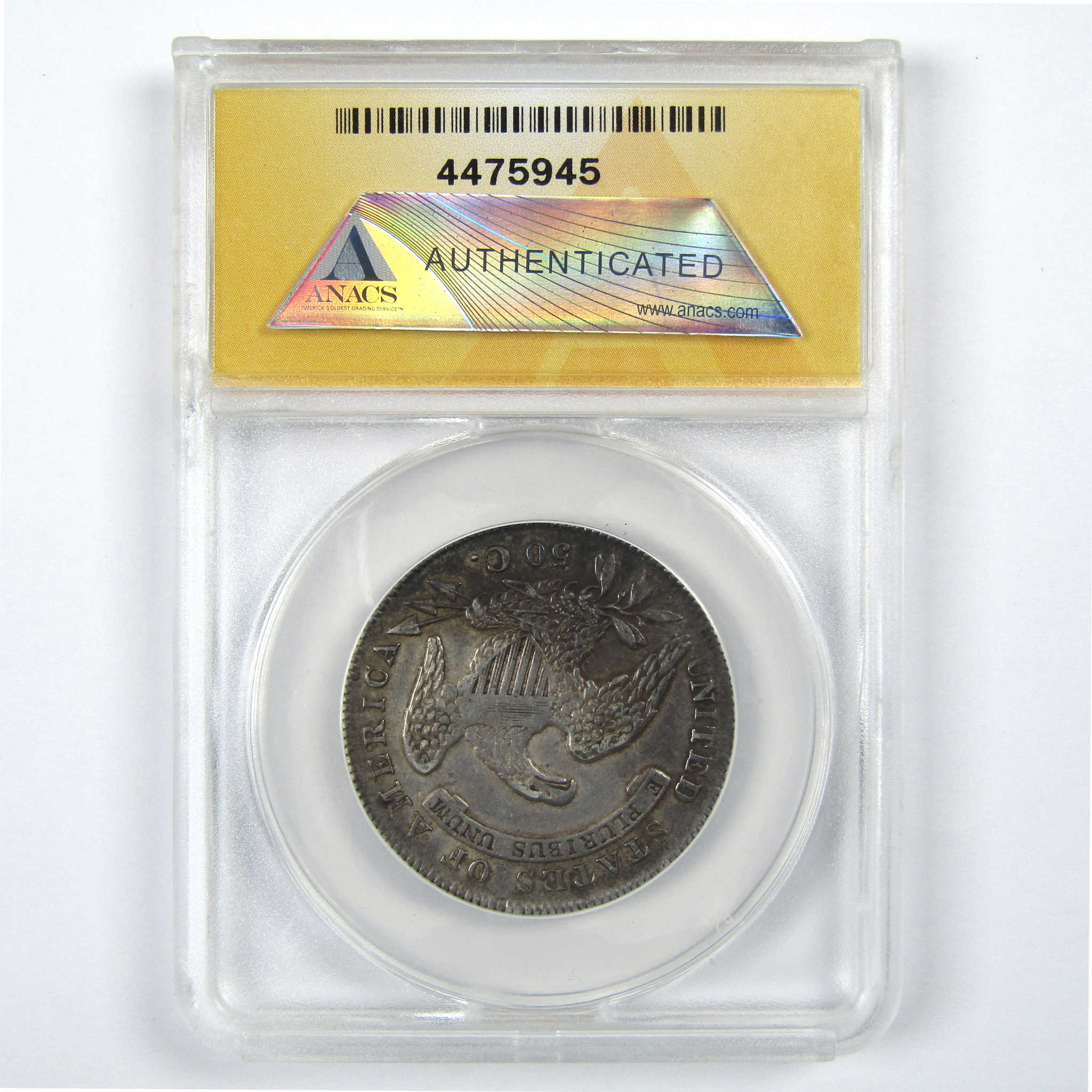 1836 Lettered Edge Capped Bust Half EF 40 Details ANACS SKU:I12138