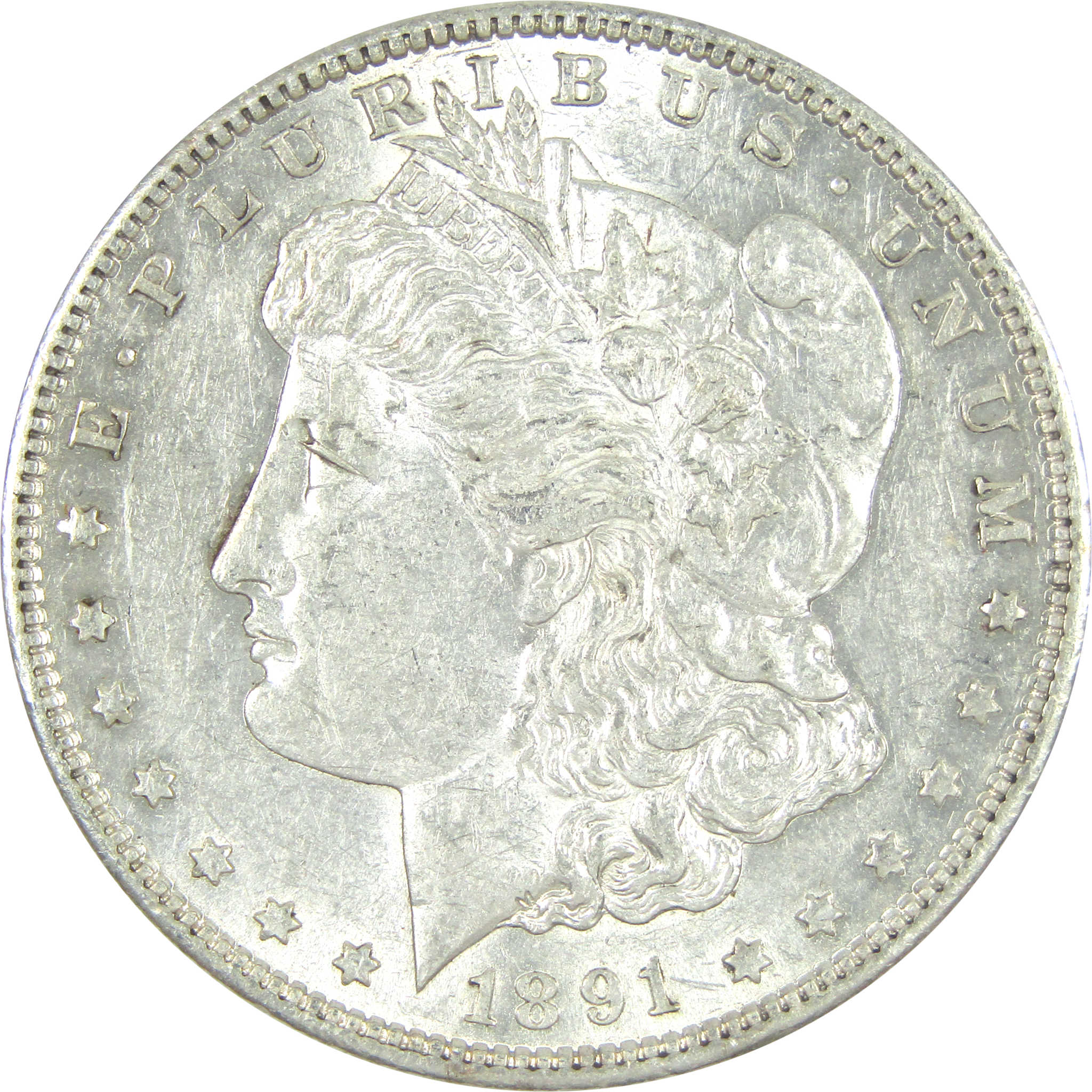 1891 S Morgan Dollar AU About Uncirculated Silver $1 Coin SKU:I15522 - Morgan coin - Morgan silver dollar - Morgan silver dollar for sale - Profile Coins &amp; Collectibles