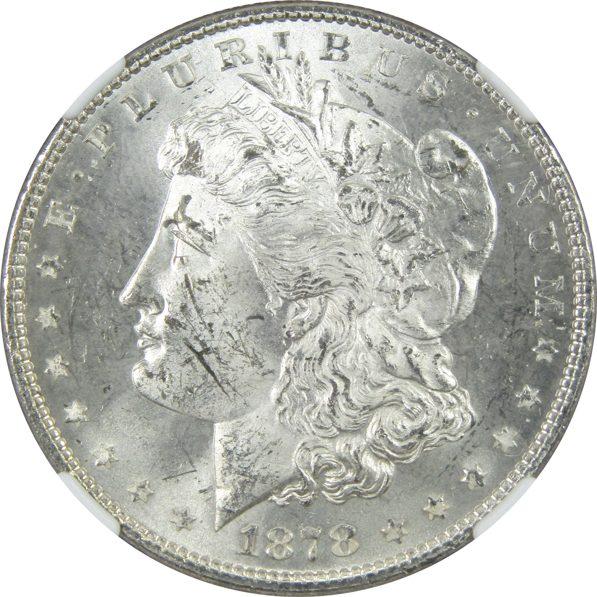 1878 7TF Rev 78 Morgan Dollar MS 62 NGC Uncirculated SKU:I14018 - Morgan coin - Morgan silver dollar - Morgan silver dollar for sale - Profile Coins &amp; Collectibles