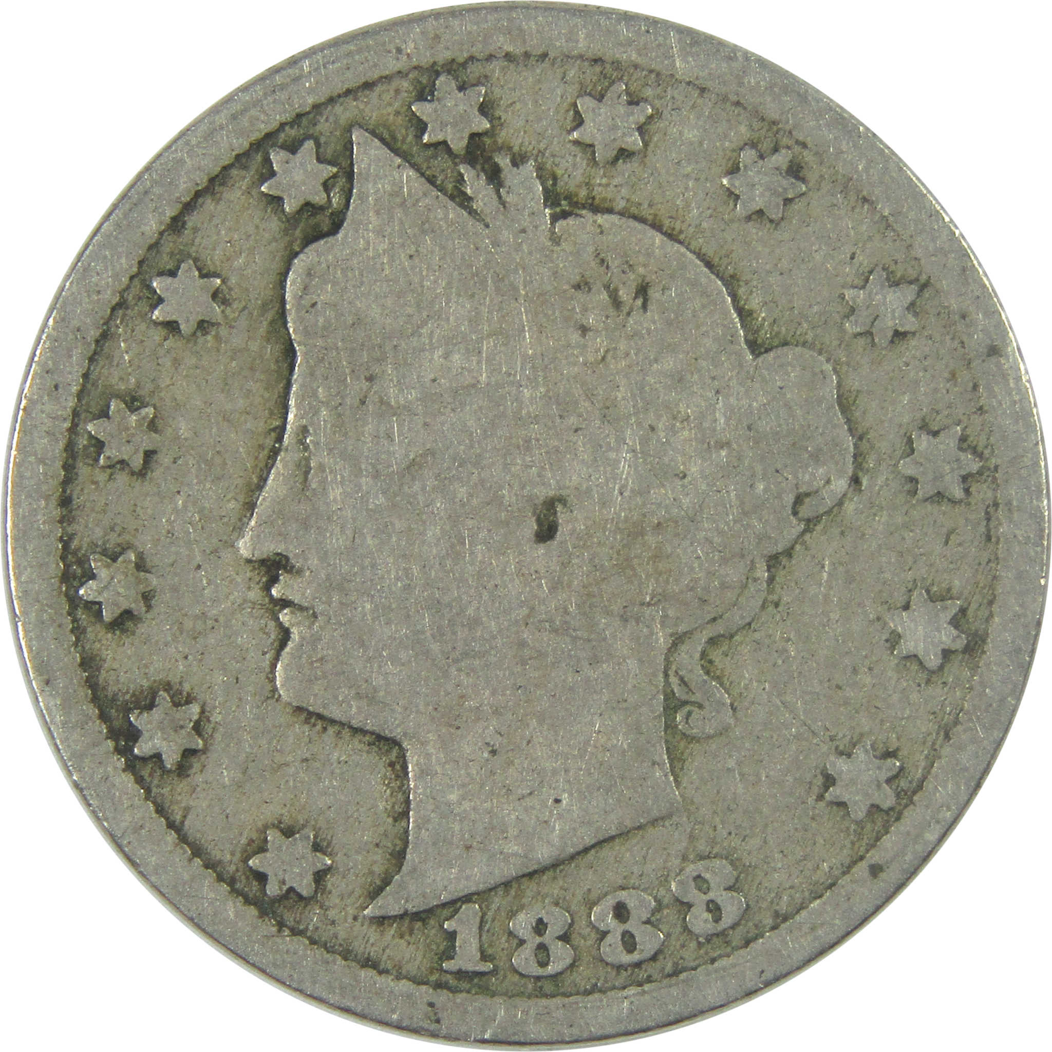 1888 Liberty Head V Nickel AG About Good 5c Coin SKU:I16491