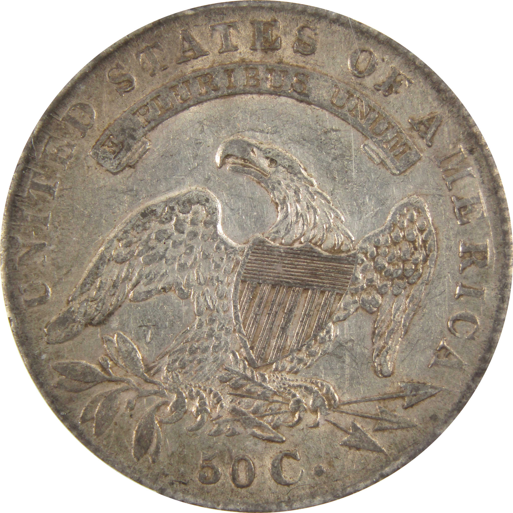 1835 Capped Bust Half Dollar AU 50 ICG 89.24% Silver 50c SKU:I9133