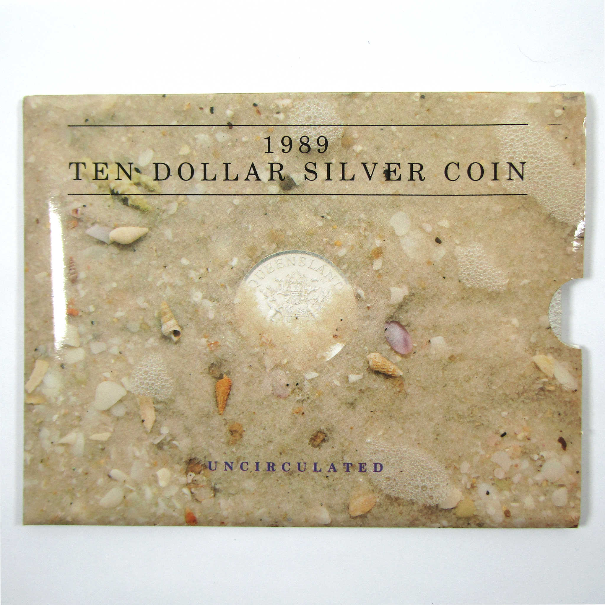 1989 Australia Queensland 20 g .925 Silver $10 SKU:CPC6226