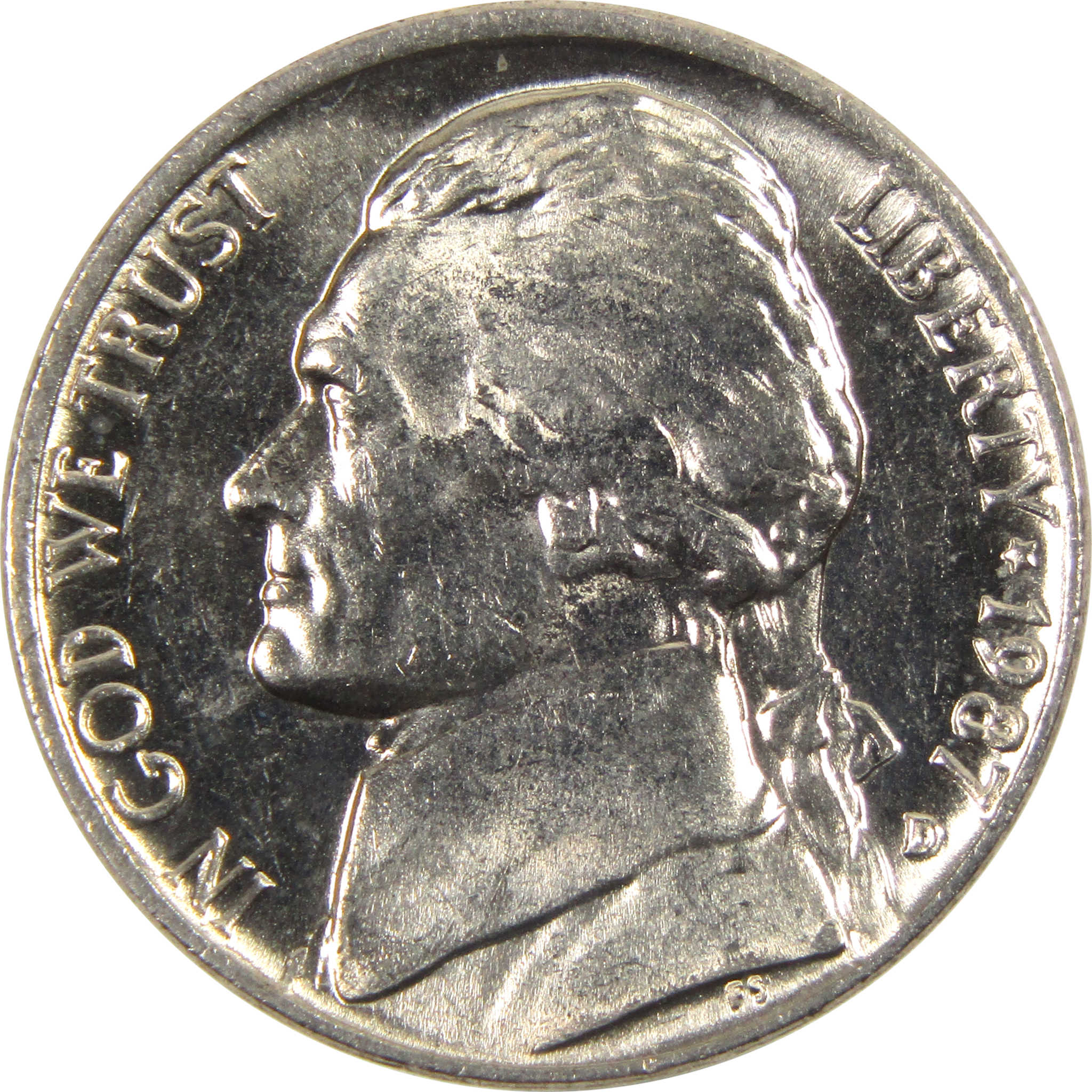 1987 D Jefferson Nickel BU Uncirculated 5c Coin