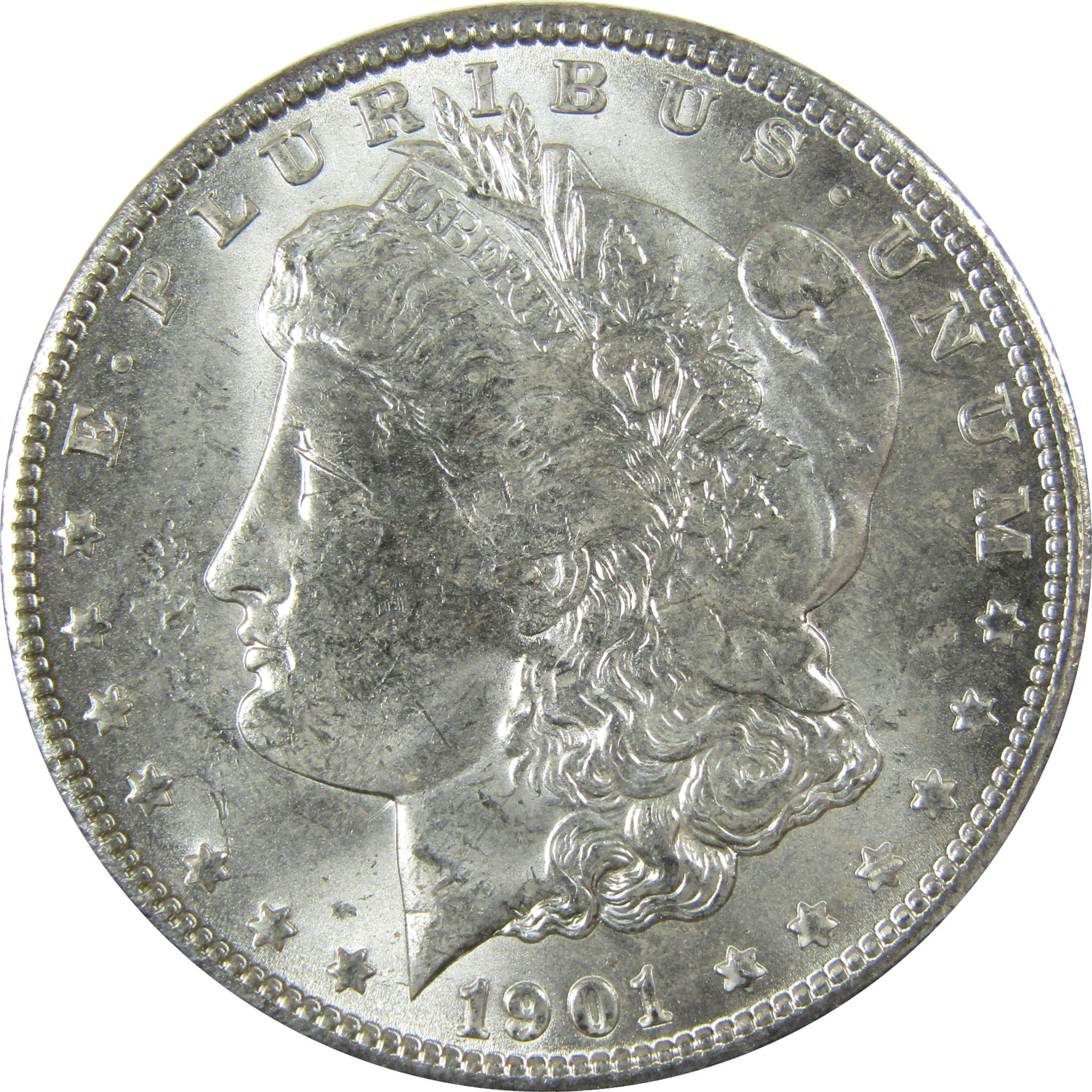 1901 O Morgan Silver Dollar Uncirculated Mint State $1 Coin SKU:I27752