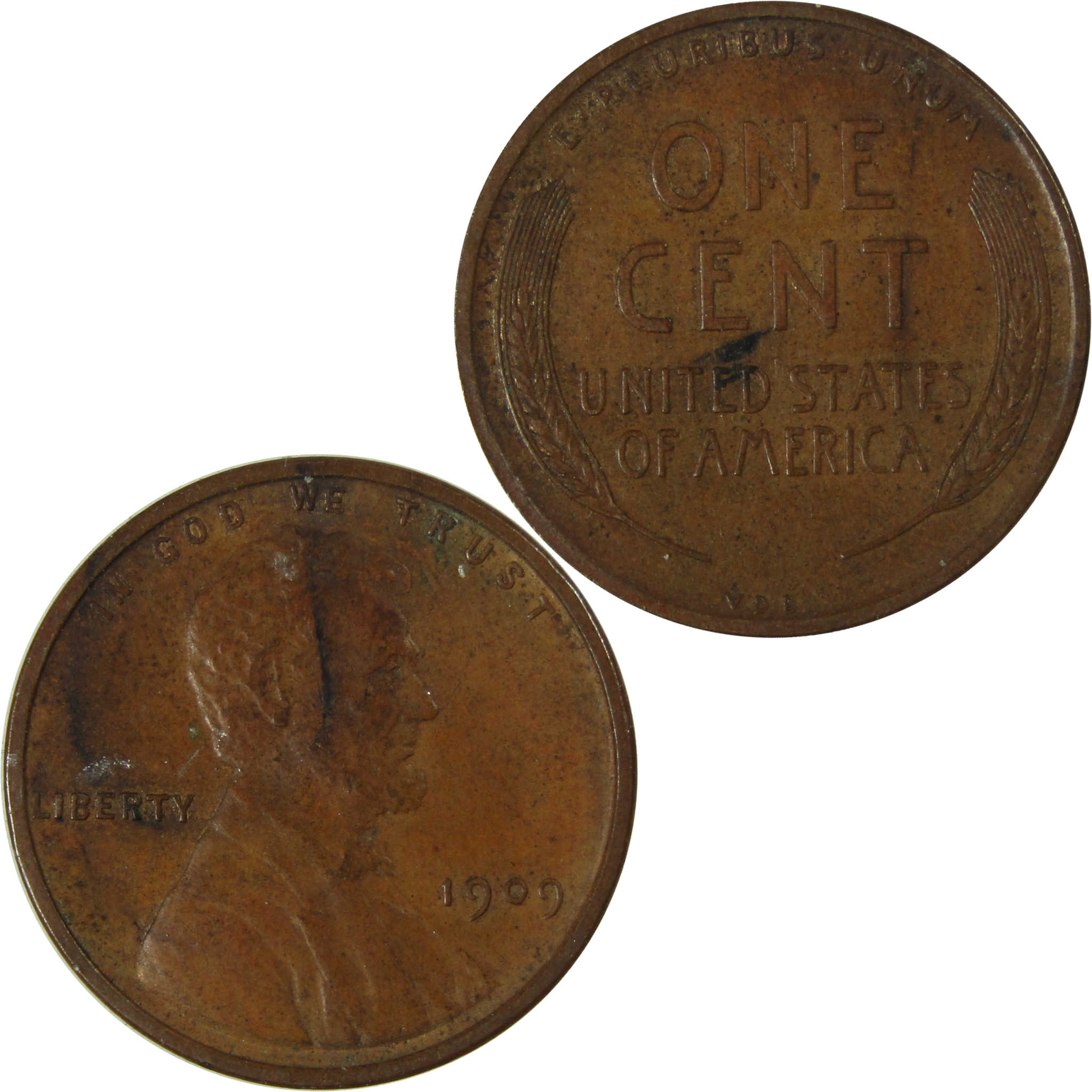 1909 VDB Lincoln Wheat Cent XF EF Extremely Fine Penny SKU:I26747