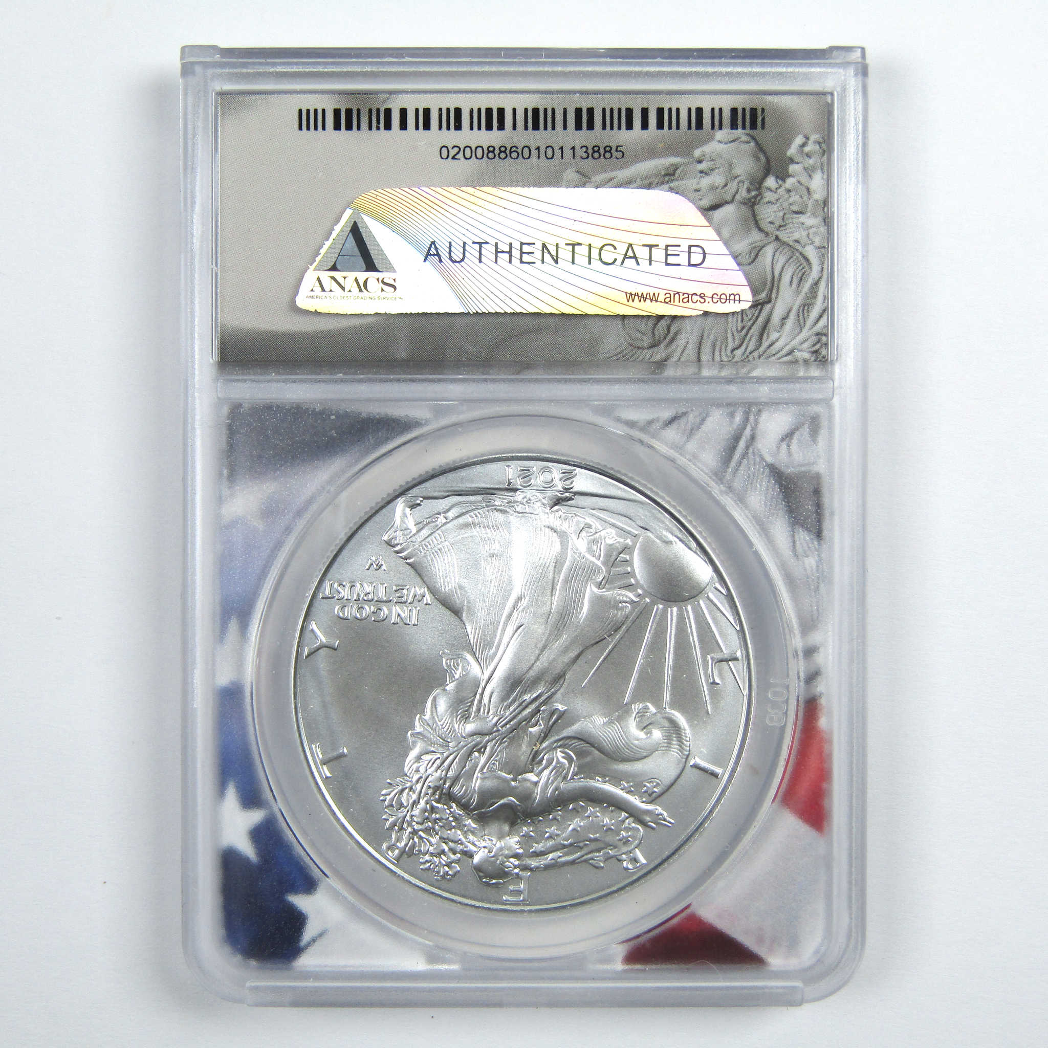 2021 (S) Type 2 American Silver Eagle MS 70 ANACS $1 SKU:CPC7837