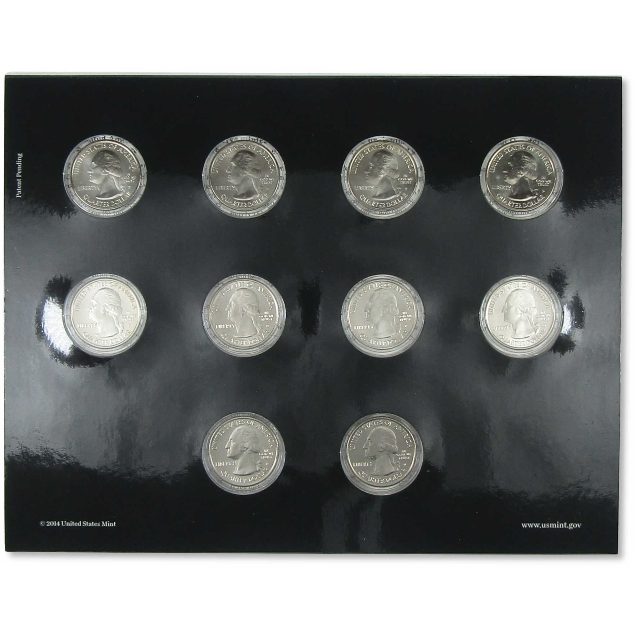 2014 America the Beautiful Quarters Uncirculated Coin Set SKU:CPC3401