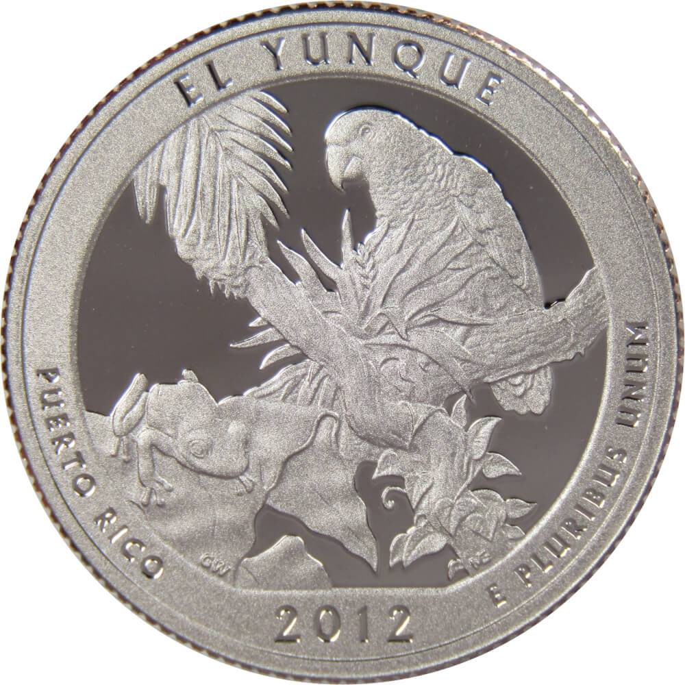 2012 S El Yunque National Forest Quarter Clad Proof 25c Coin