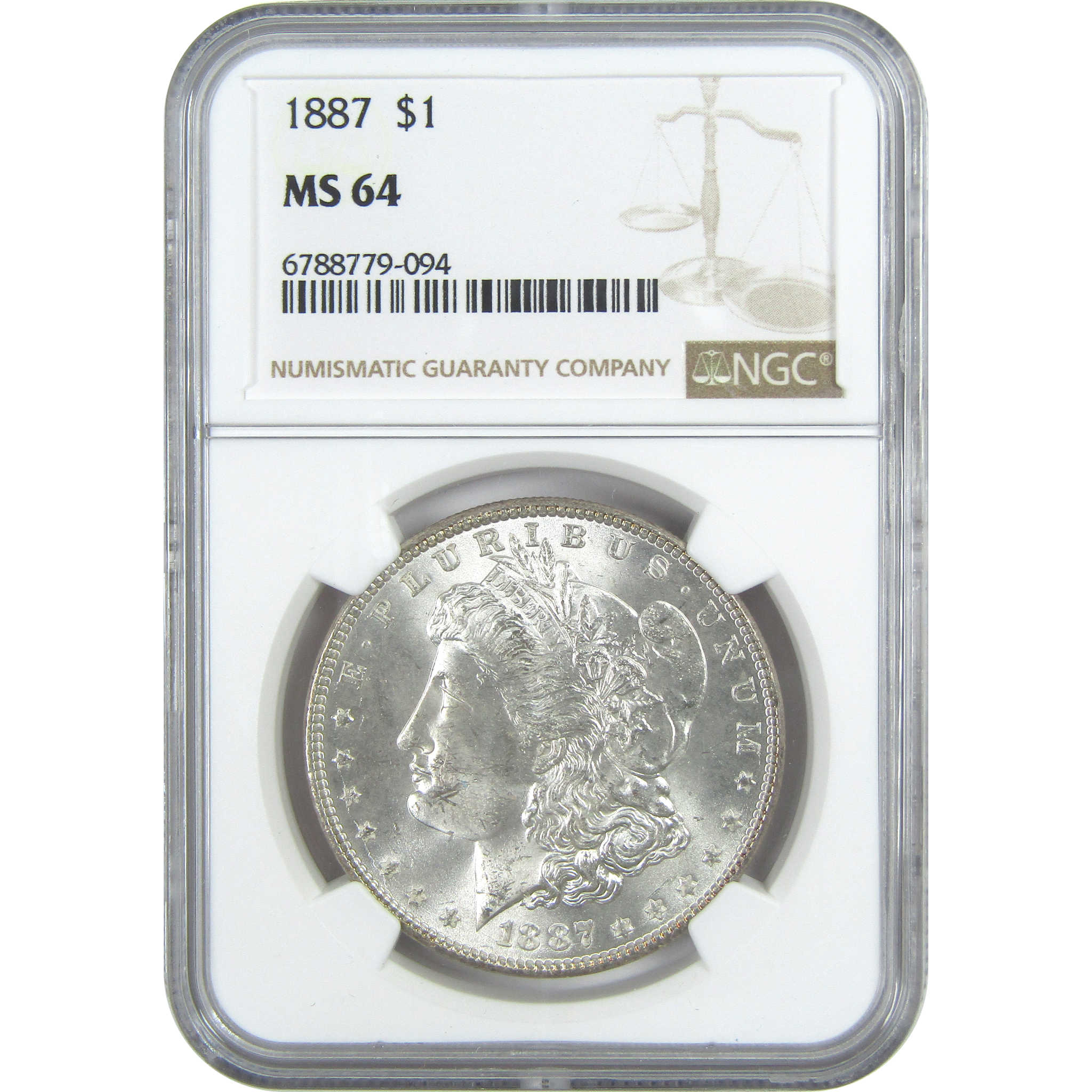 1887 Morgan Dollar MS 64 NGC Silver $1 Uncirculated Coin SKU:I15682 - Morgan coin - Morgan silver dollar - Morgan silver dollar for sale - Profile Coins &amp; Collectibles