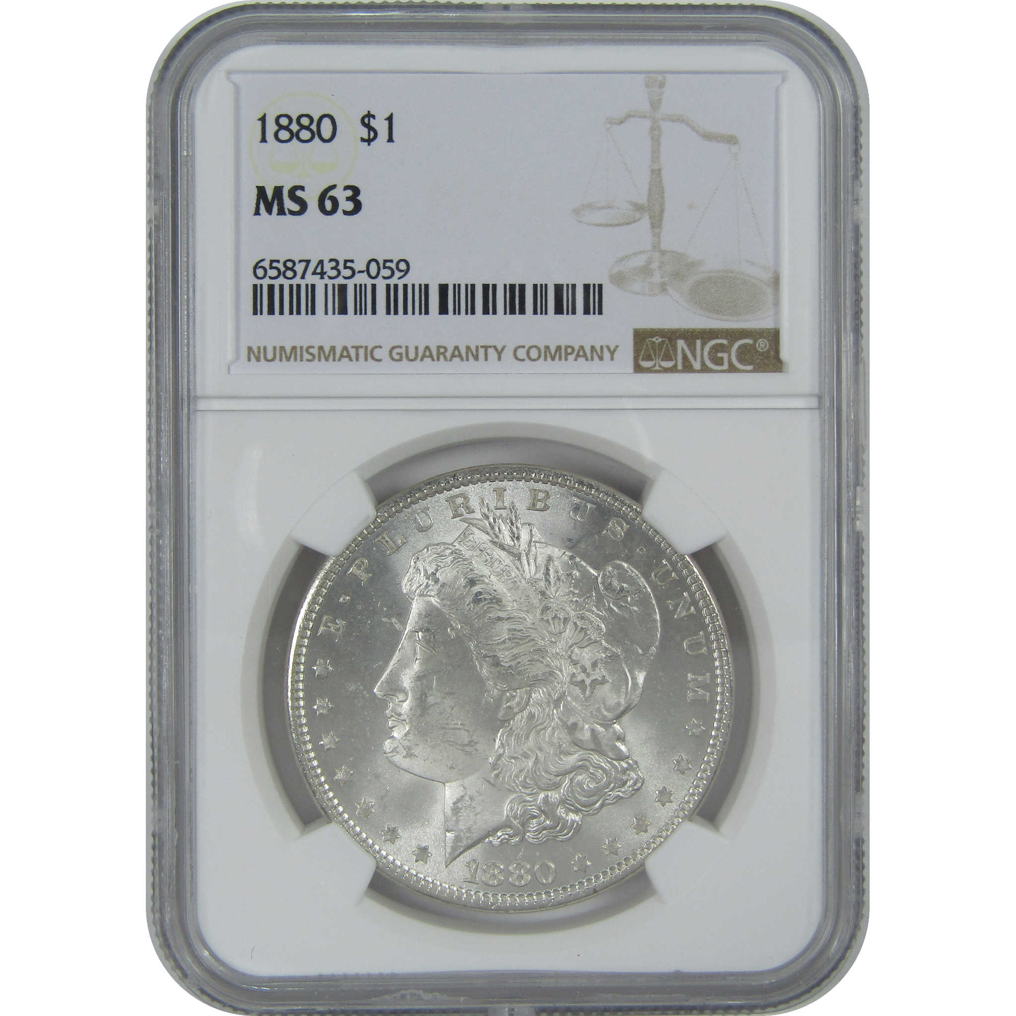 1880 Morgan Dollar MS 63 NGC Silver $1 Uncirculated Coin SKU:I16489 - Morgan coin - Morgan silver dollar - Morgan silver dollar for sale - Profile Coins &amp; Collectibles