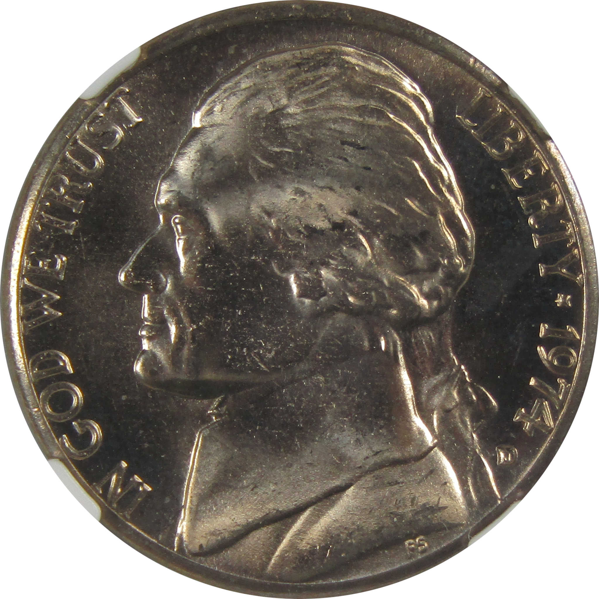 1974 D Jefferson Nickel MS 66 NGC Original Bag Fragment SKU:I23492