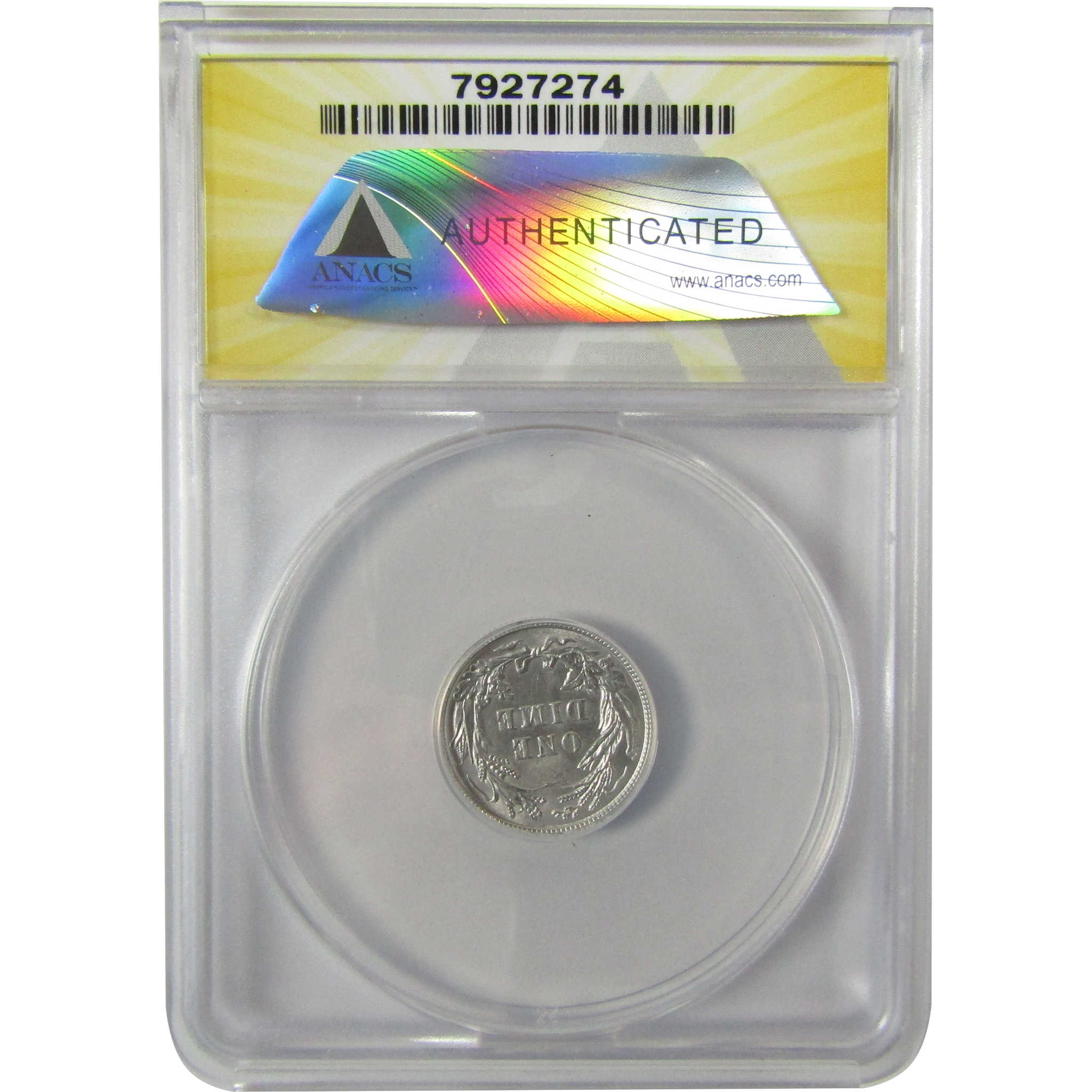 1912 Barber Silver Dime MS 62 ANACS Uncirculated 10c Coin SKU:I28479