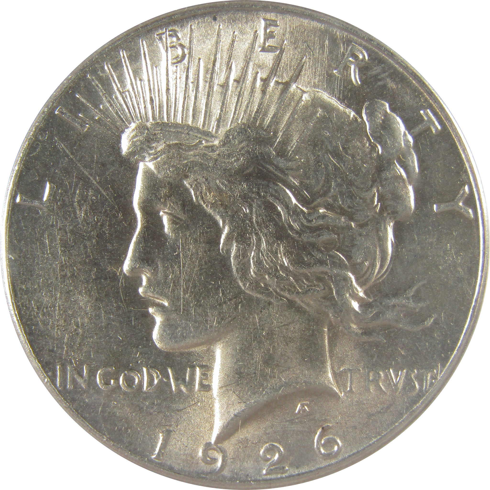 1926 S Peace Dollar AU 55 ANACS Silver $1 Coin SKU:I23061