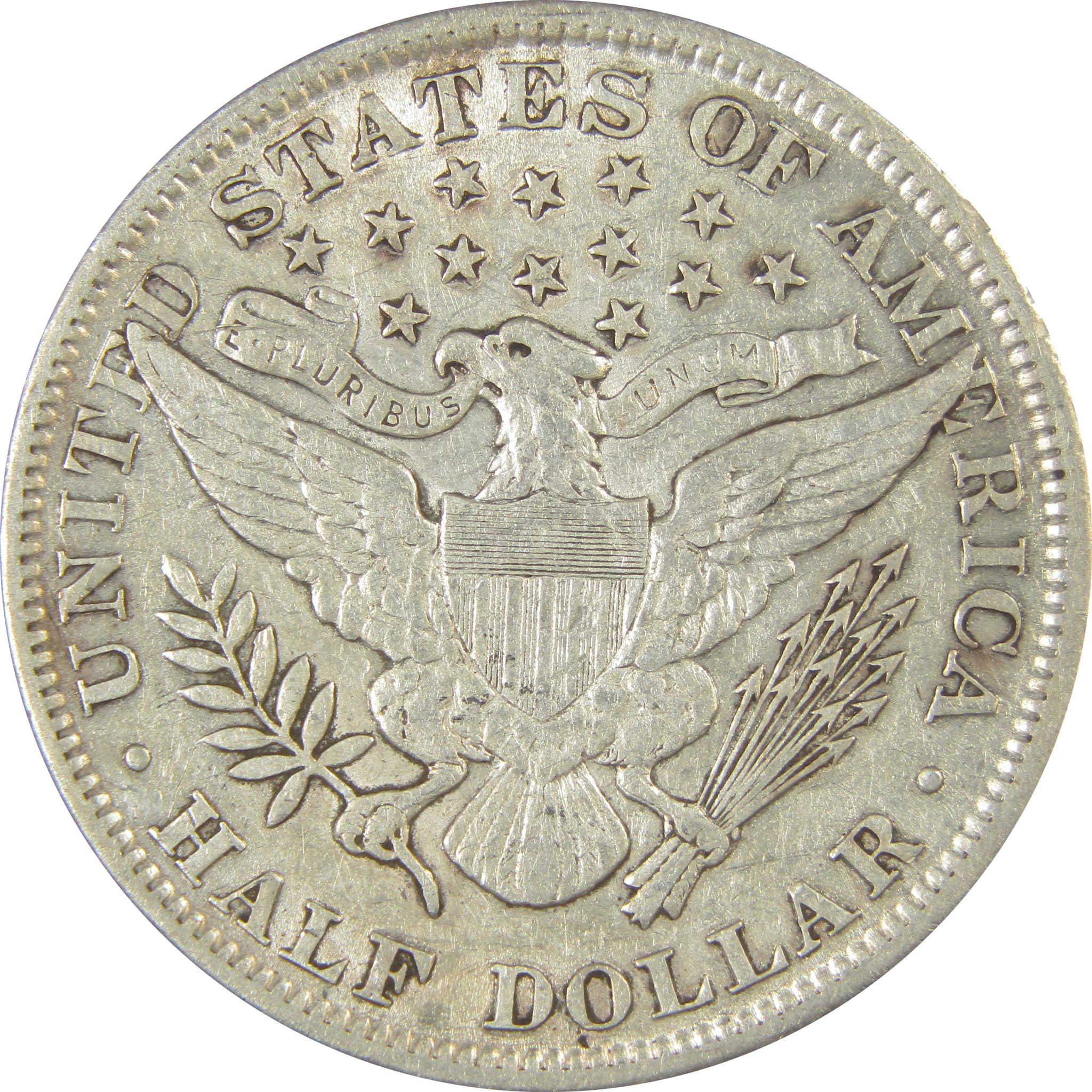 1900 Barber Silver Half Dollar XF EF Extremely Fine SKU:I24222