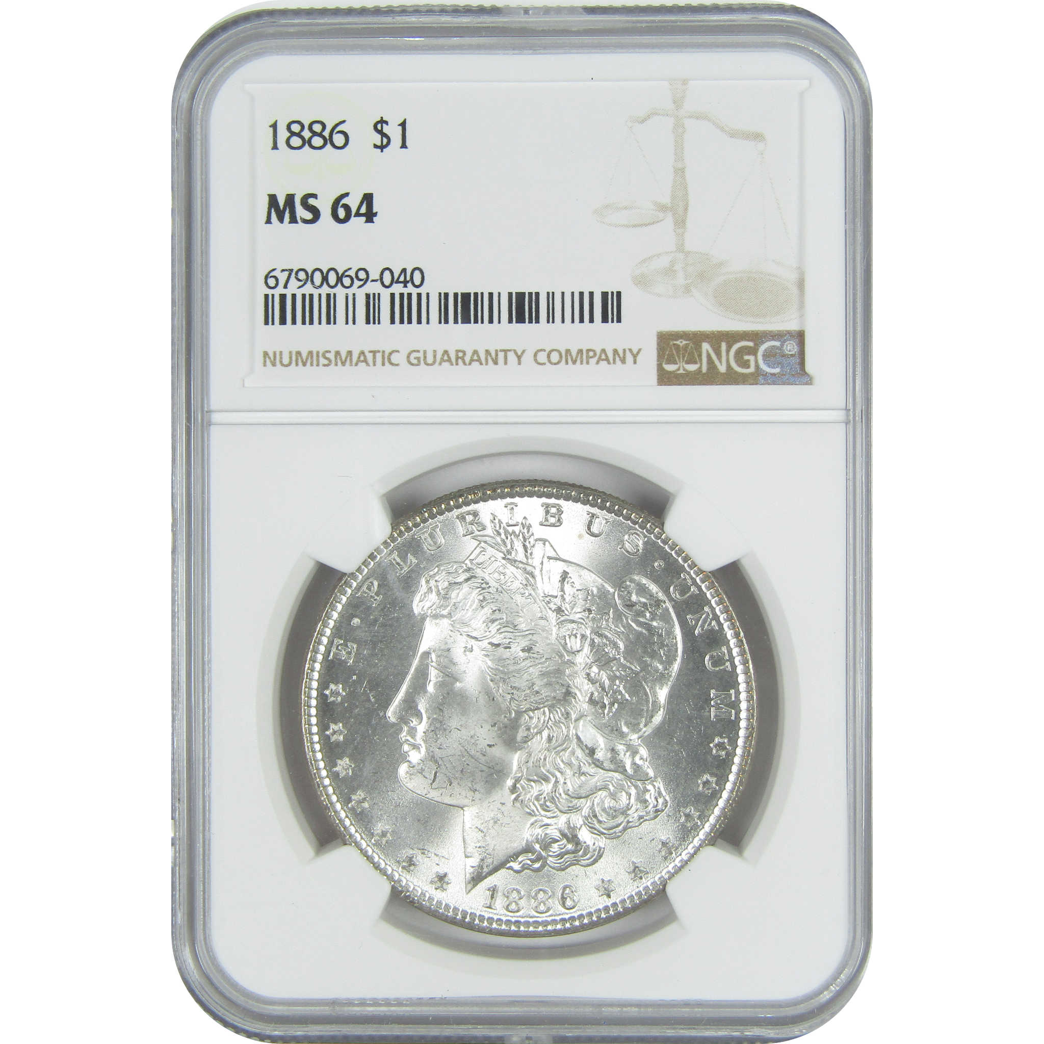 1886 Morgan Dollar MS 64 NGC Silver $1 Uncirculated Coin SKU:I15635 - Morgan coin - Morgan silver dollar - Morgan silver dollar for sale - Profile Coins &amp; Collectibles