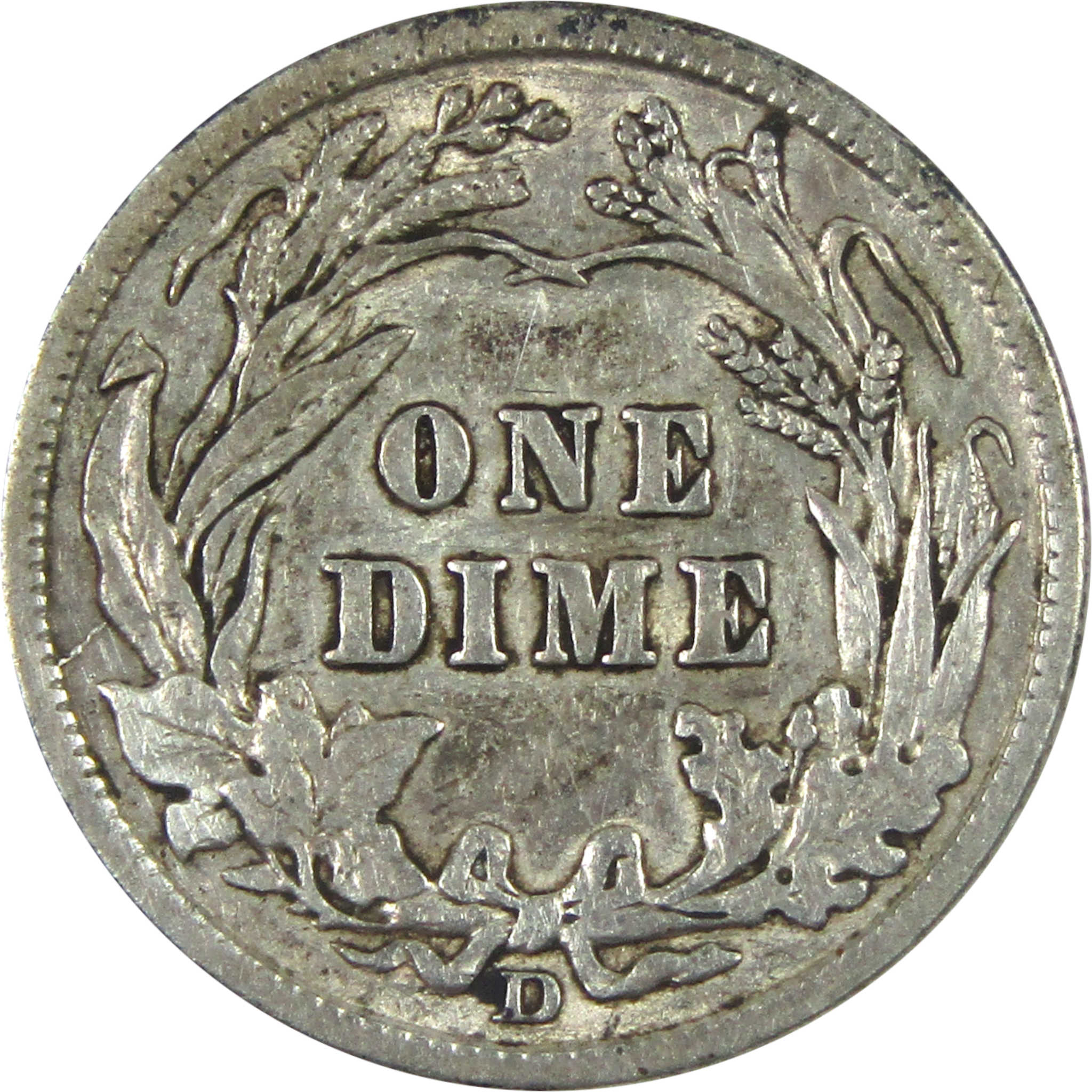 1914 D Barber Dime XF EF Extremely Fine Silver 10c Coin SKU:I15119