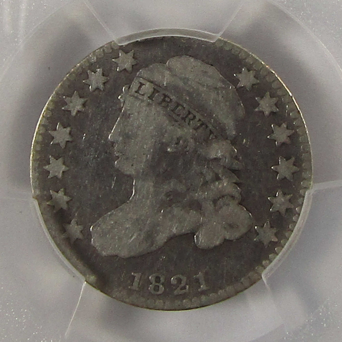 1821 Small Date Capped Bust Silver Dime VG 8 PCGS 10c Coin SKU:I29343