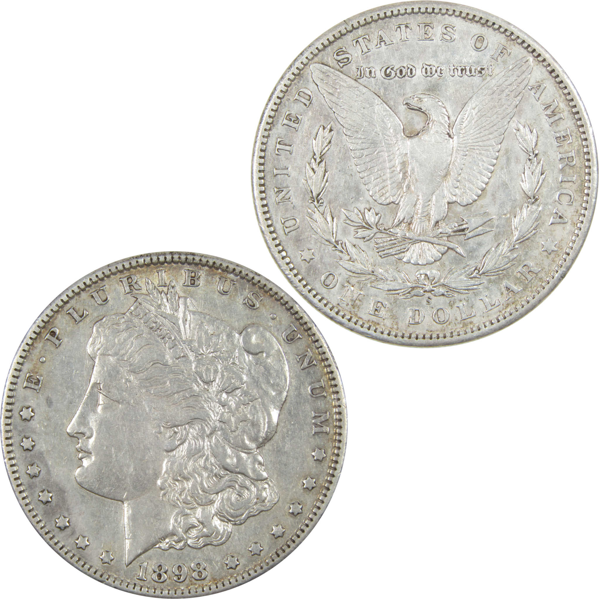 1898 S Morgan Dollar XF EF Extremely Fine Details Silver $1 SKU:I14404 - Morgan coin - Morgan silver dollar - Morgan silver dollar for sale - Profile Coins &amp; Collectibles