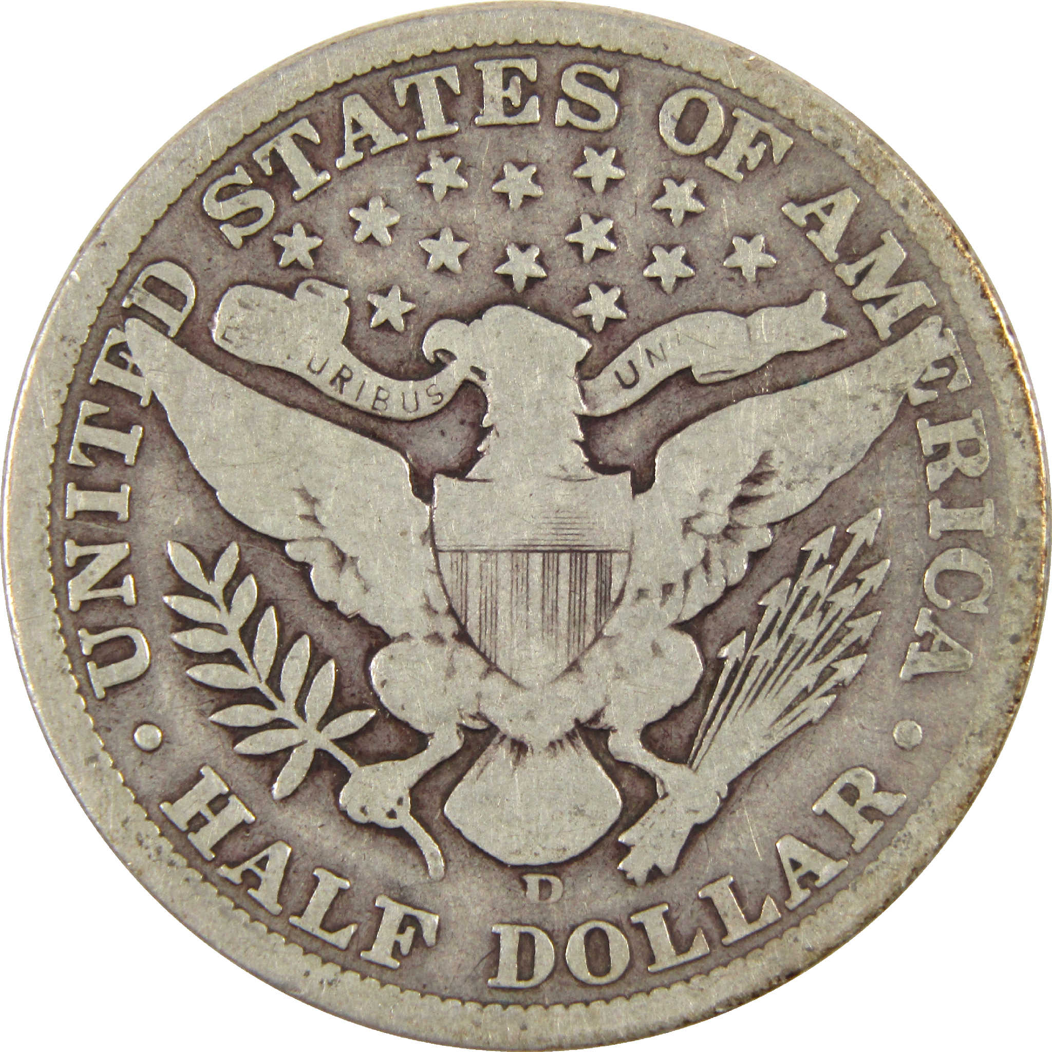 1906 D Barber Half Dollar G Good Silver 50c Coin