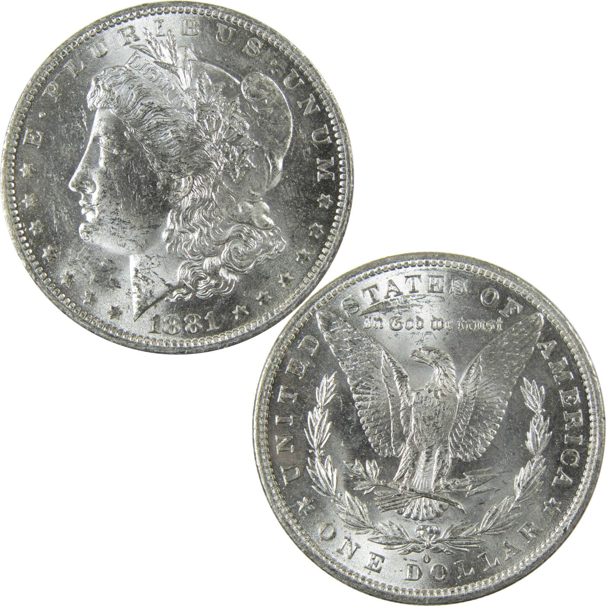 1881 O Morgan Silver Dollar Uncirculated Mint State $1 Coin SKU:I27761