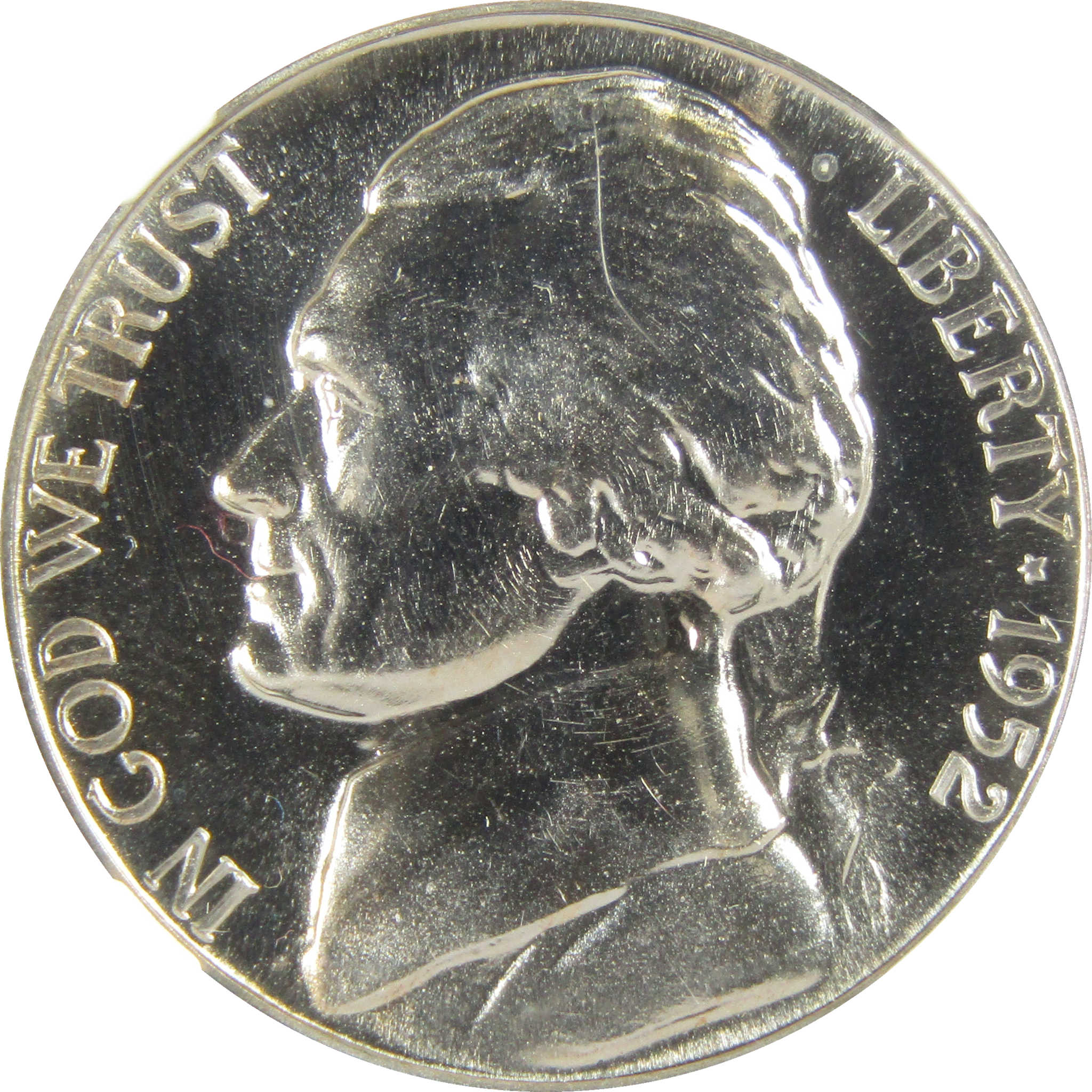 1952 Jefferson Nickel PF 68 NGC Proof 5c Coin Collectible SKU:I27357