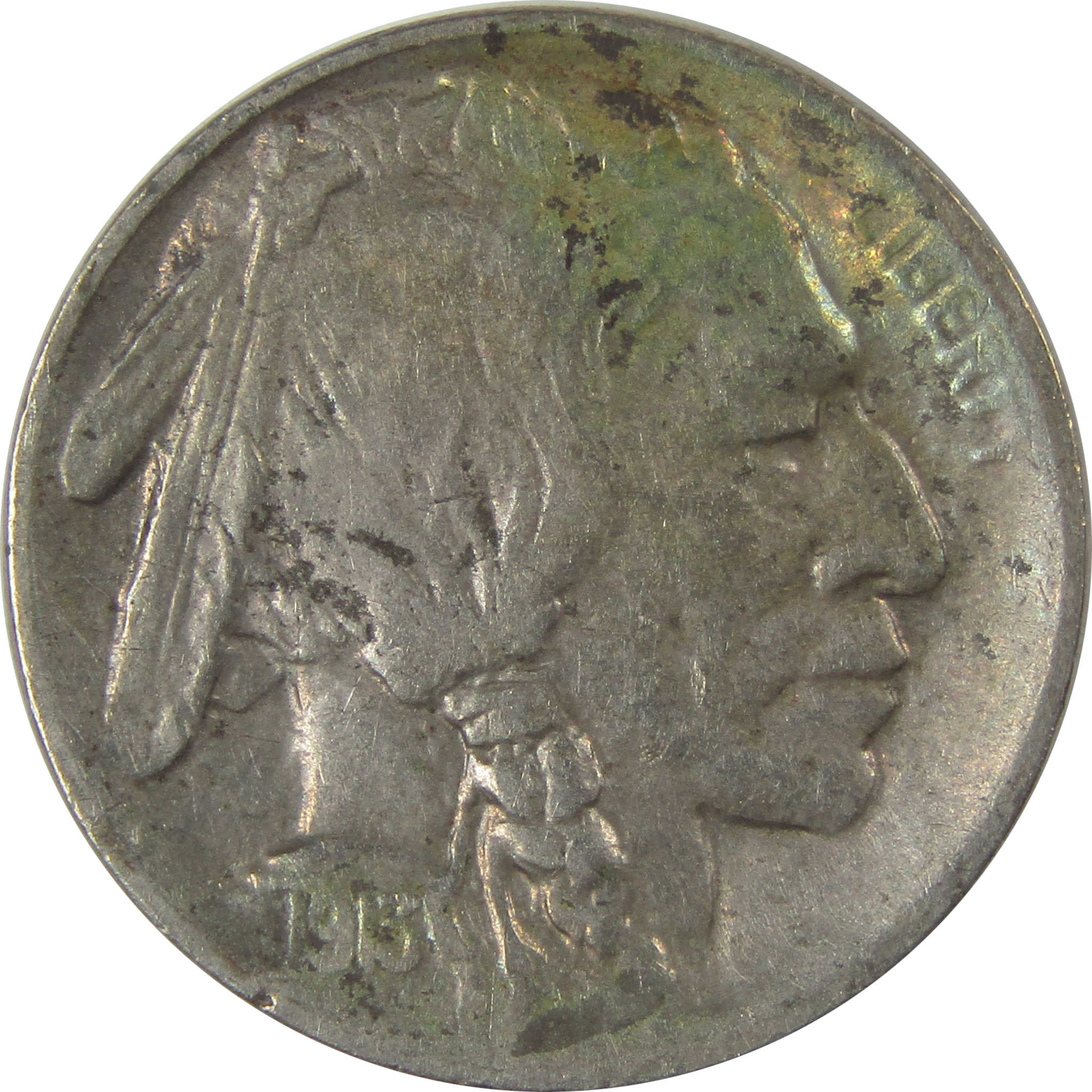 1913 S Type 1 Buffalo Nickel VF Very Fine Details 5c Coin SKU:I22886