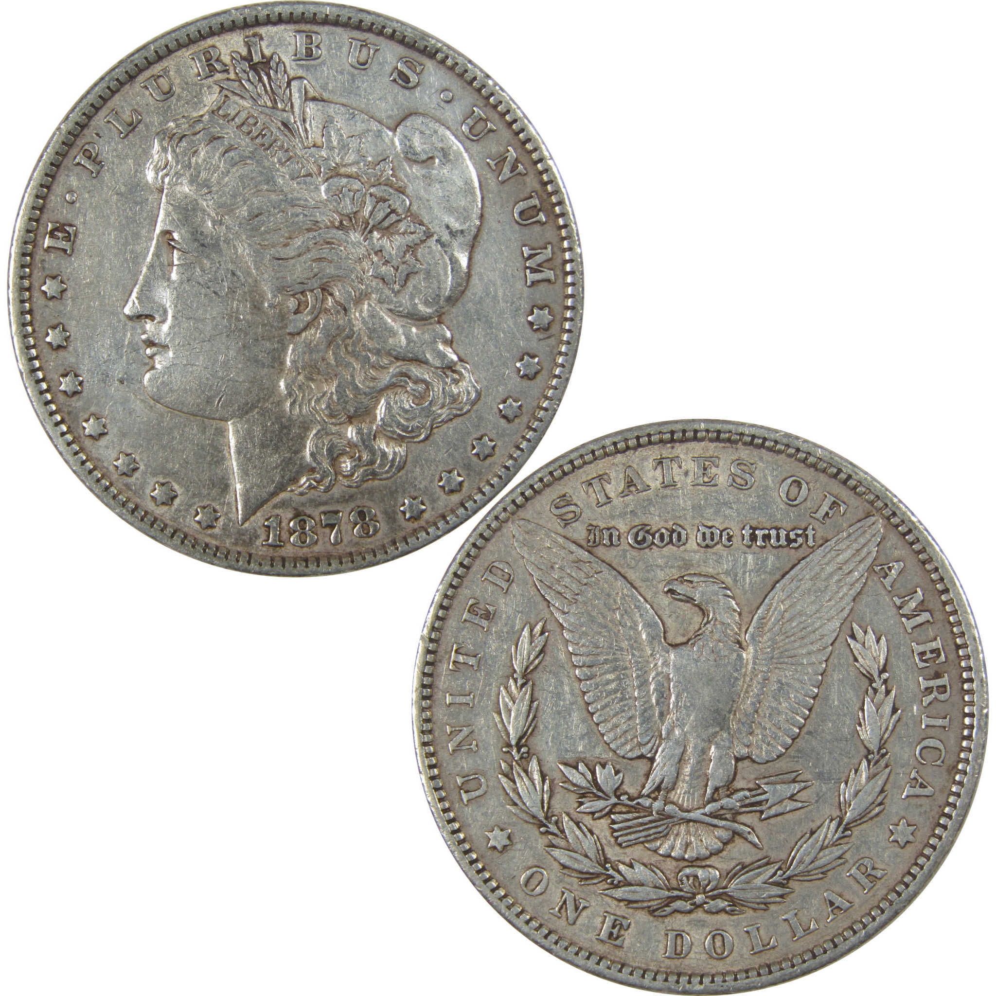 1878 7TF Rev 79 Morgan Dollar XF EF Extremely Fine Details SKU:CPC1058 - Morgan coin - Morgan silver dollar - Morgan silver dollar for sale - Profile Coins &amp; Collectibles