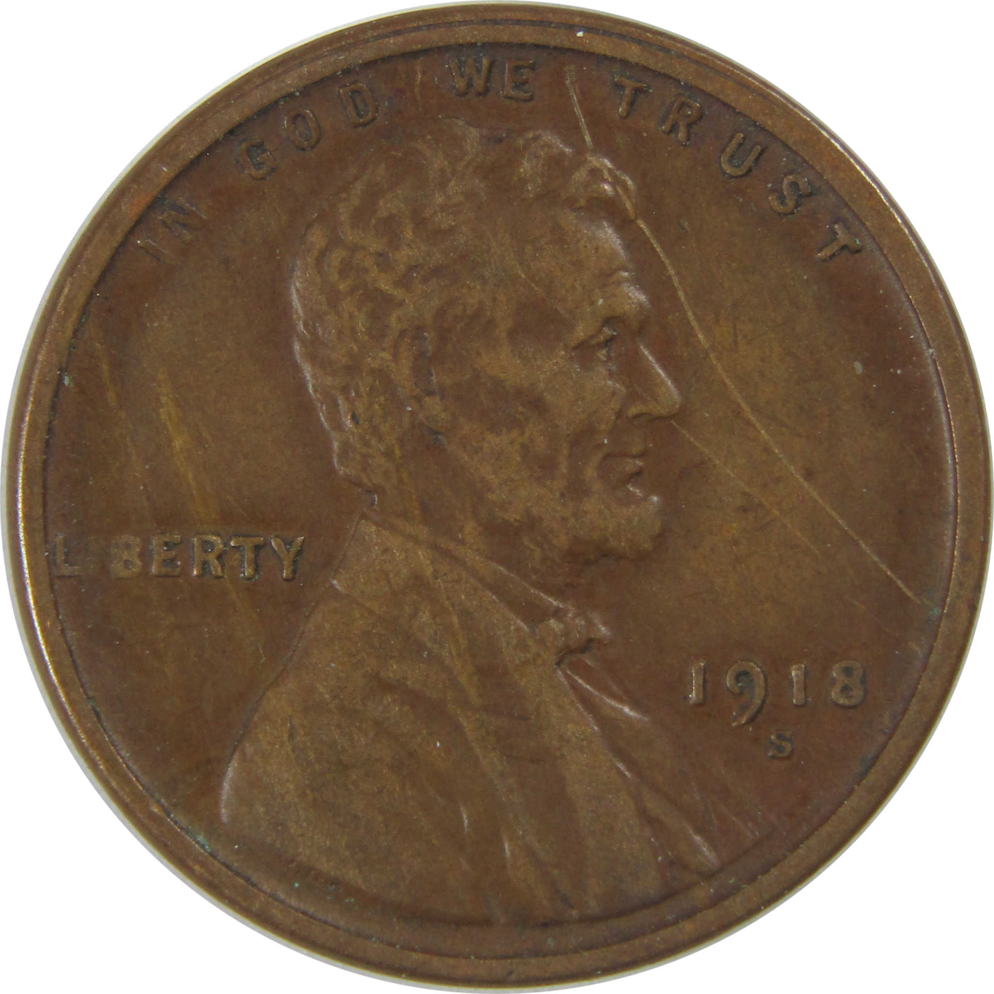 1918 S Lincoln Wheat Cent XF EF Extremely Fine Details SKU:I23761