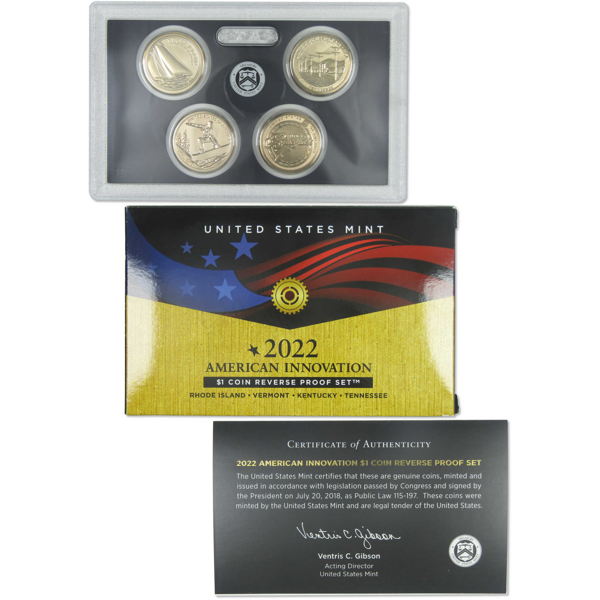 2022 American Innovation Dollar Reverse Proof Set U.S. Mint OGP COA