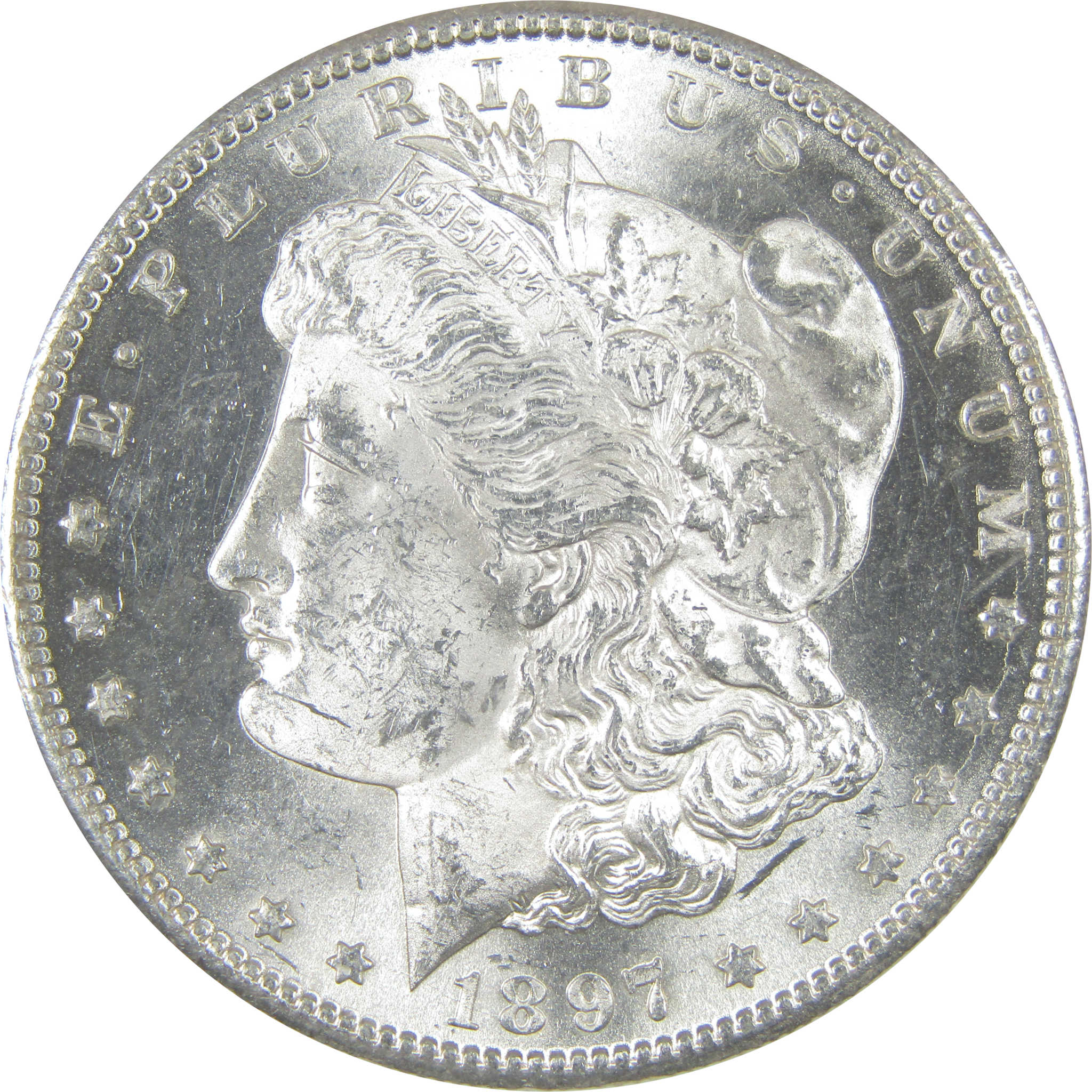 1897 S Morgan Dollar BU Choice Uncirculated Silver $1 Coin SKU:I17310 - Morgan coin - Morgan silver dollar - Morgan silver dollar for sale - Profile Coins &amp; Collectibles