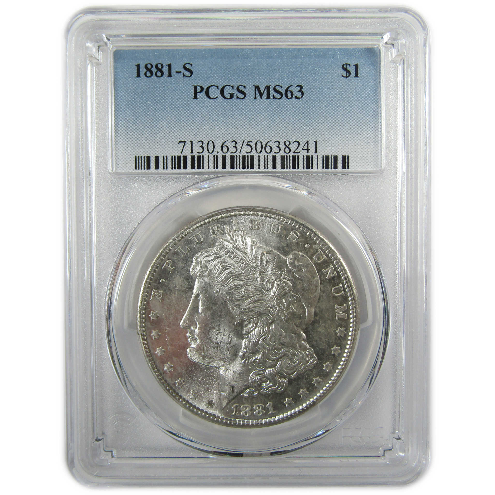 1881 S Morgan Silver Dollar MS 63 PCGS Uncirculated $1 Coin SKU:I28344