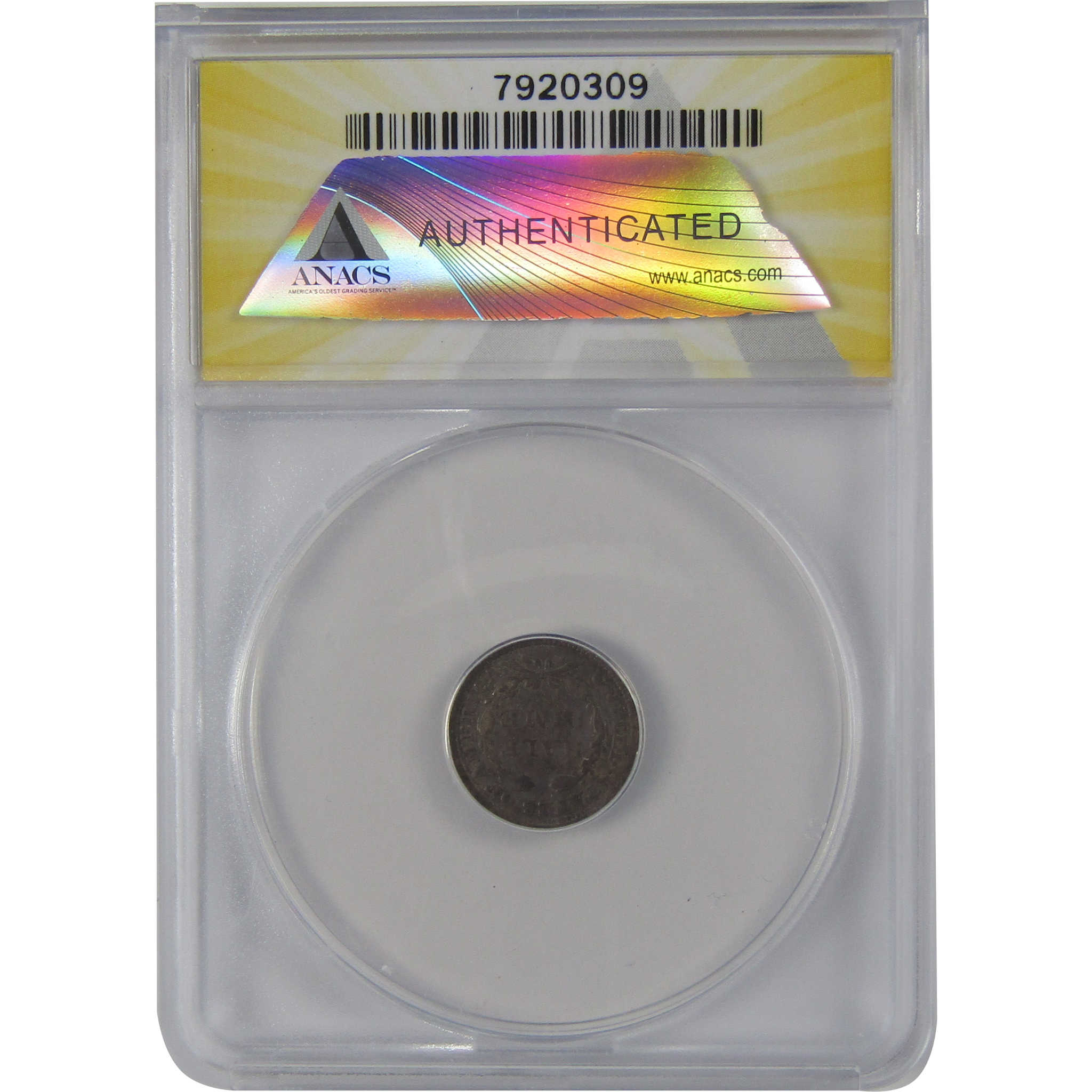 1857 Seated Liberty Half Dime VG 10 Details ANACS Silver SKU:CP131