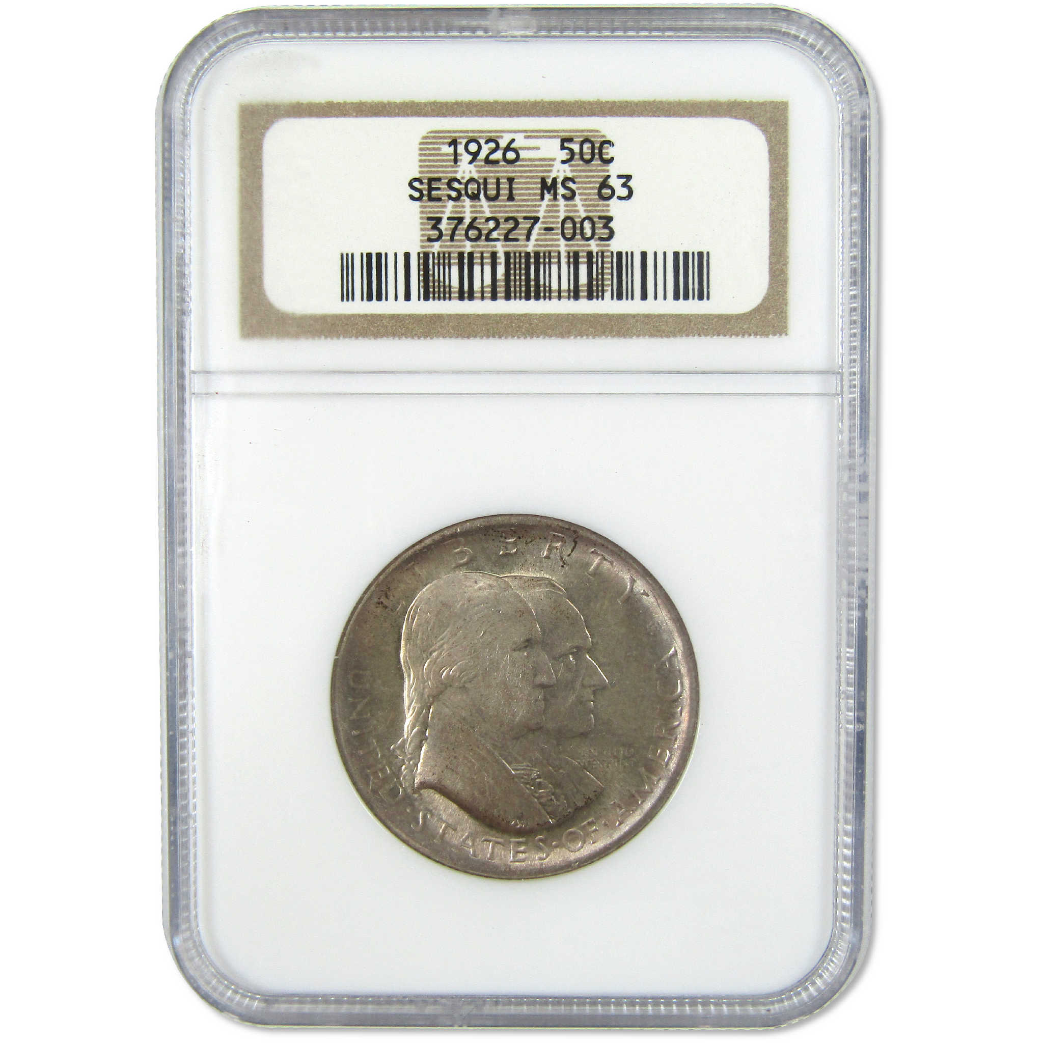 1926 Sesquicentennial Commemorative Silver Half Dollar MS 63 NGC