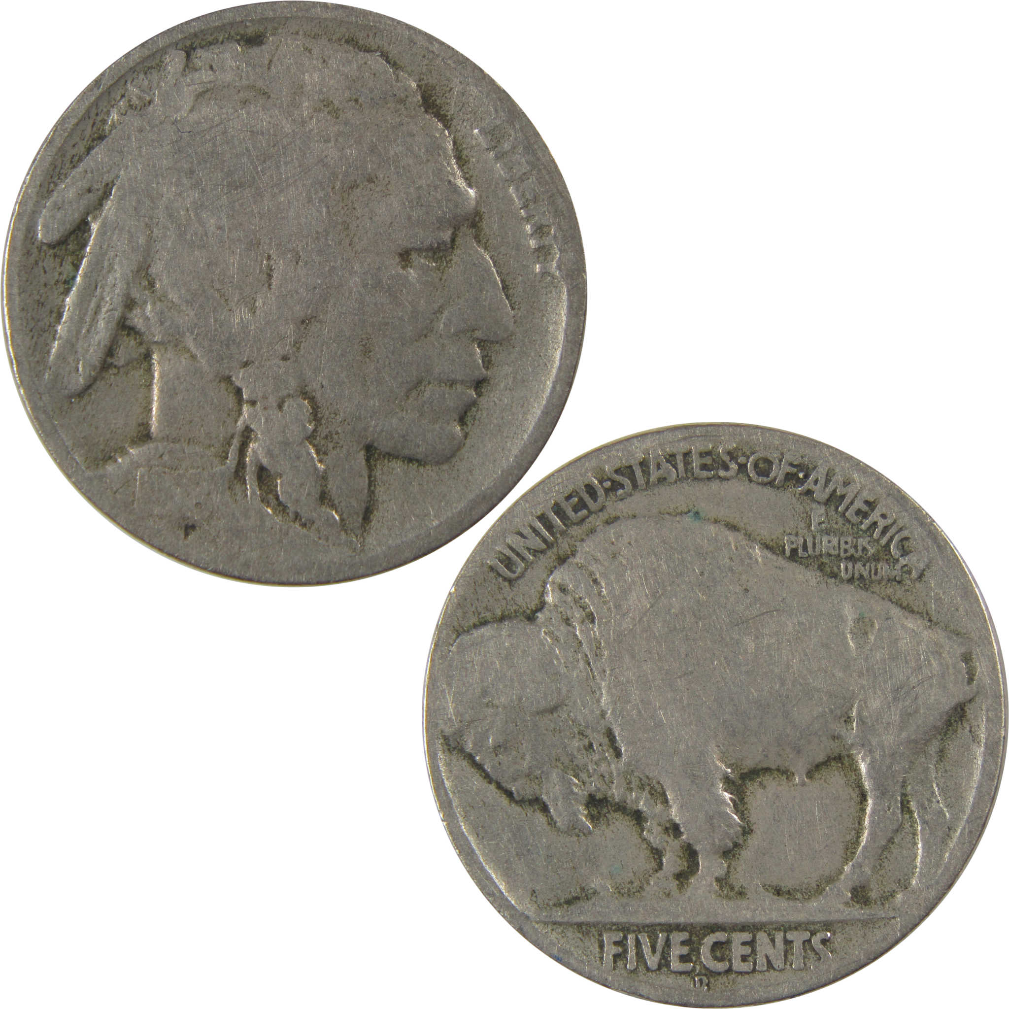 1918 D Indian Head Buffalo Nickel AG About Good 5c Coin SKU:I23732