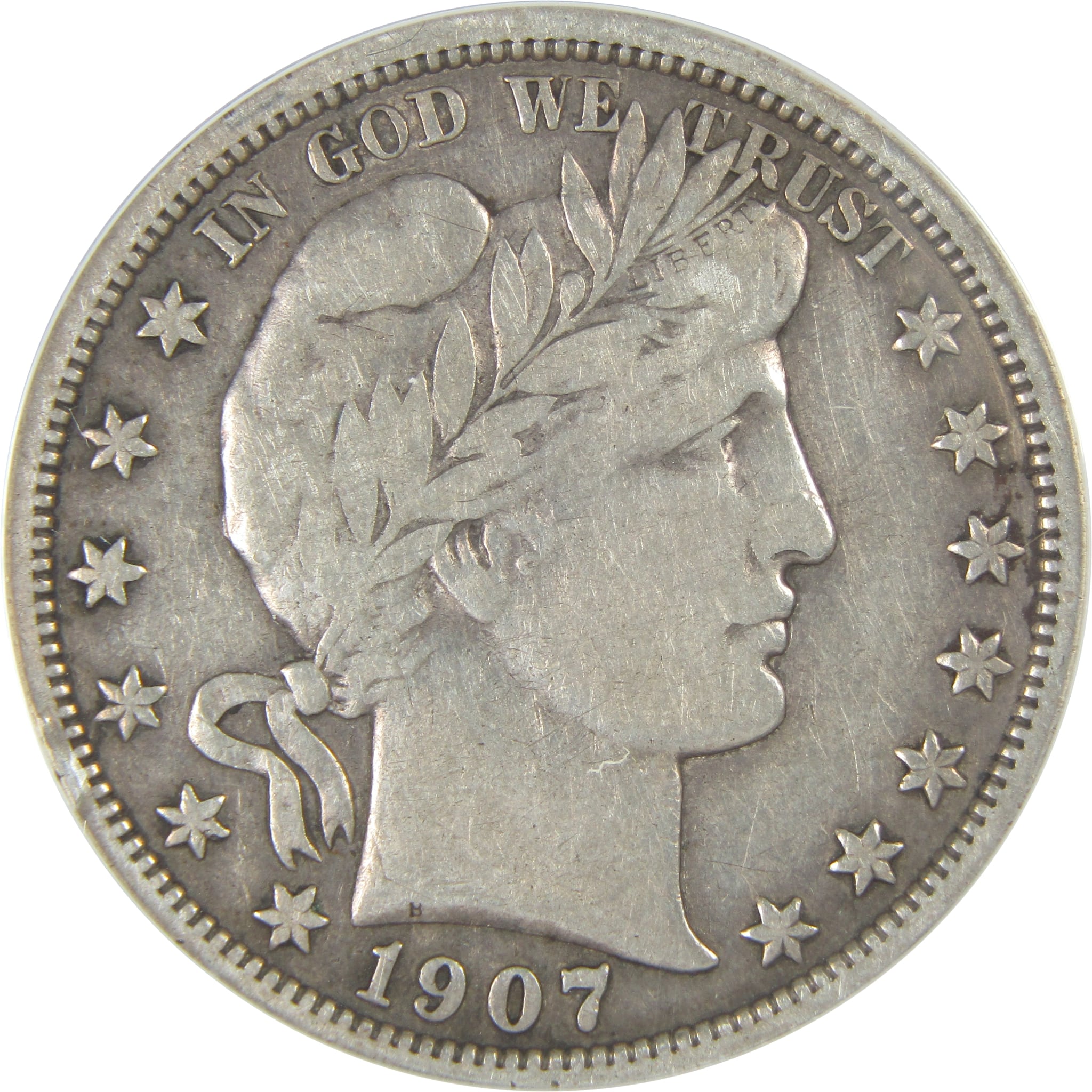 1907 D Barber Half Dollar F 15 Details ANACS Silver 50c SKU:I16171