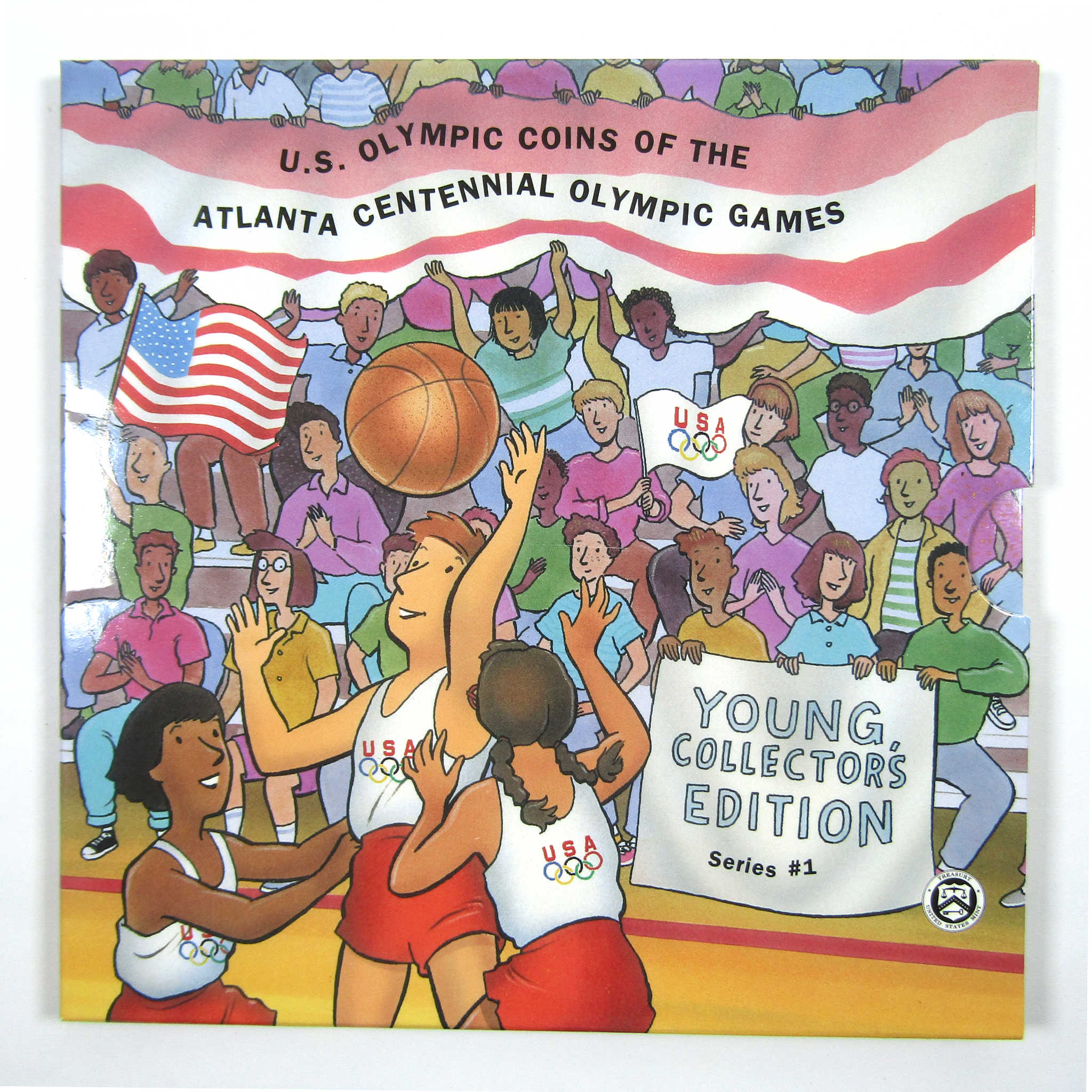 Atlanta Centennial Olympic Games Basketball 50c OGP COA SKU:CPC4831