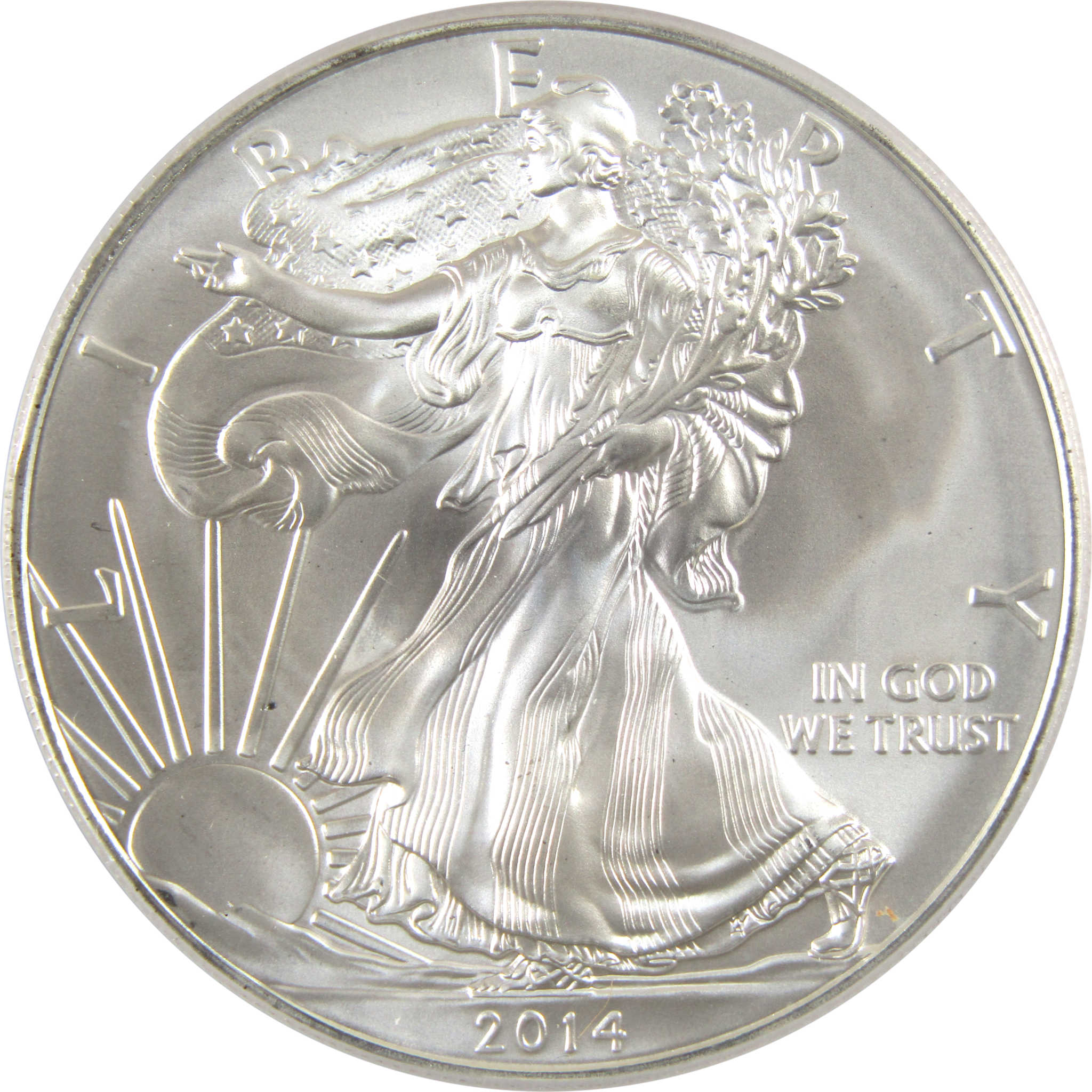 2014 (S) American Eagle Dollar MS 69 PCGS 1 oz .999 Silver SKU:CPC5768