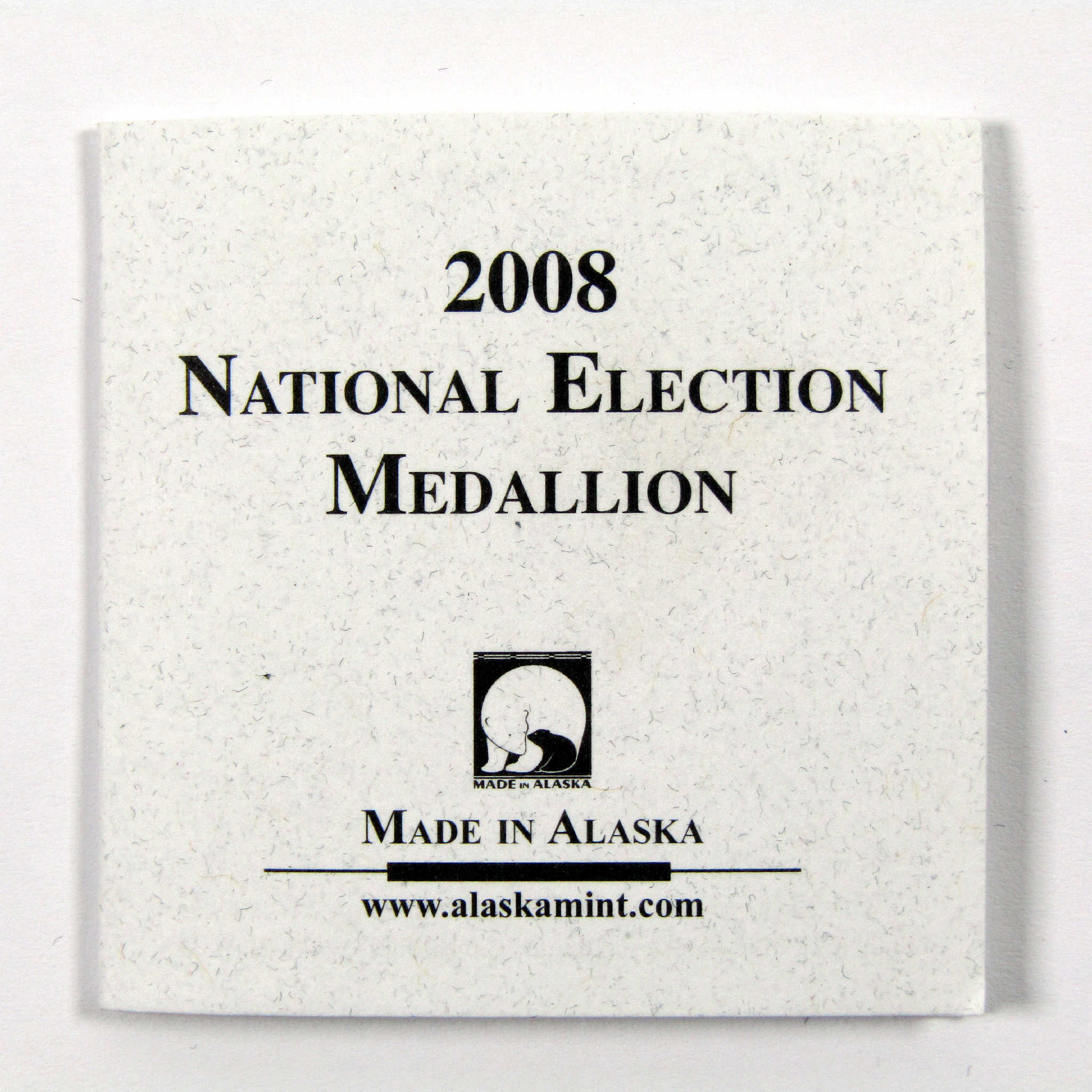 2008 McCain/Palin 1 oz .999 Silver Proof Collectible SKU:CPC5835
