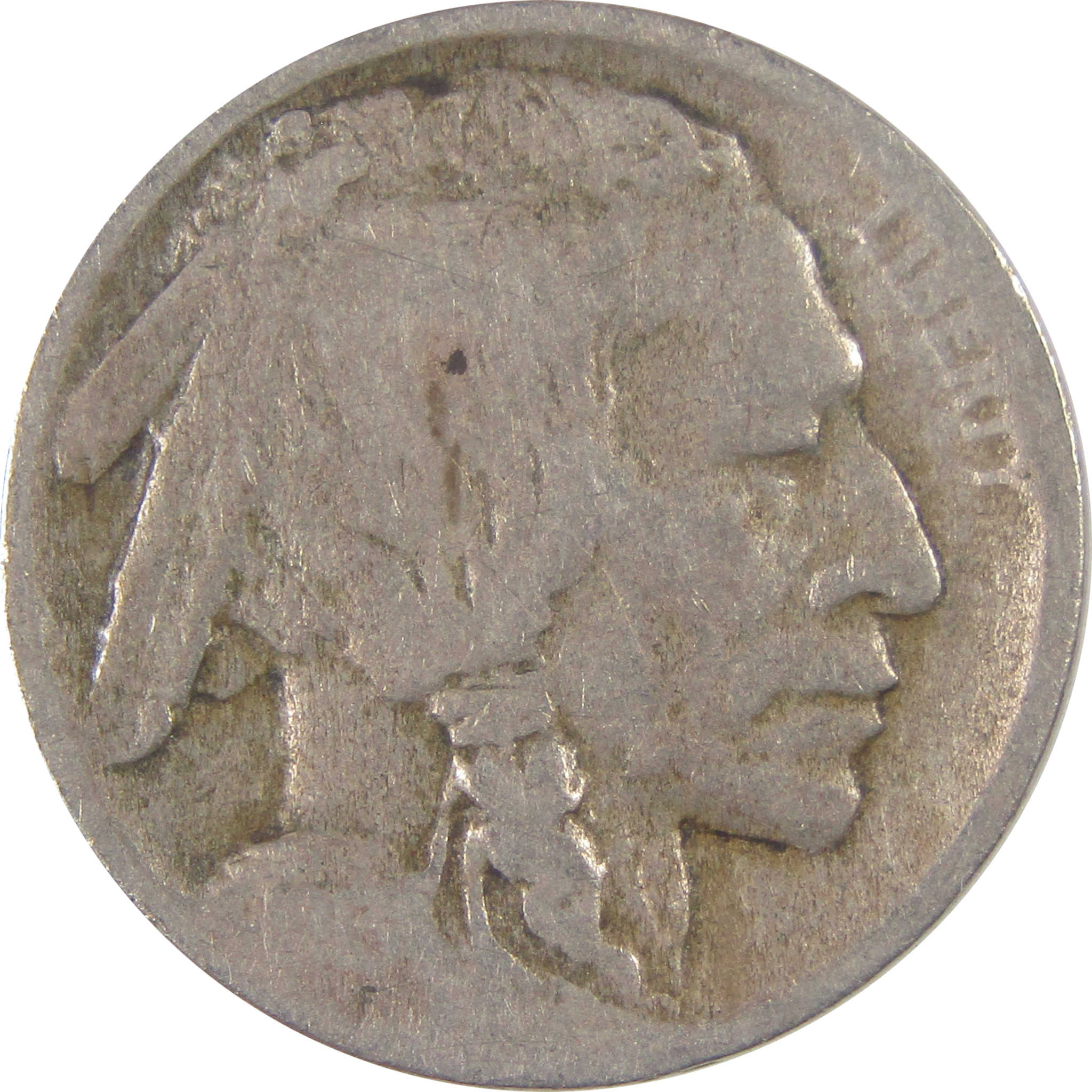 1913 D Type 2 Indian Head Buffalo Nickel AG About Good 5c SKU:I17237