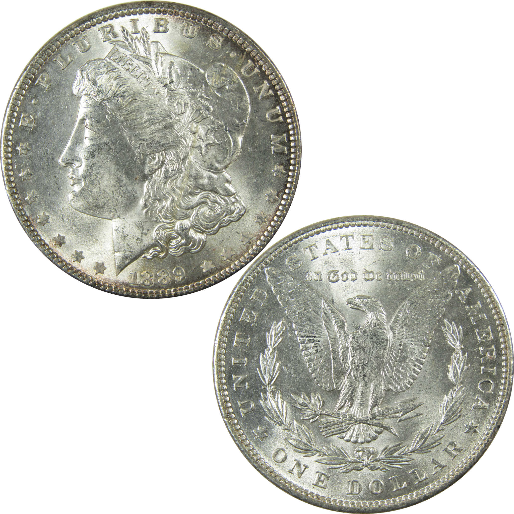 1889 Morgan Silver Dollar Uncirculated Details $1 Coin SKU:I27517