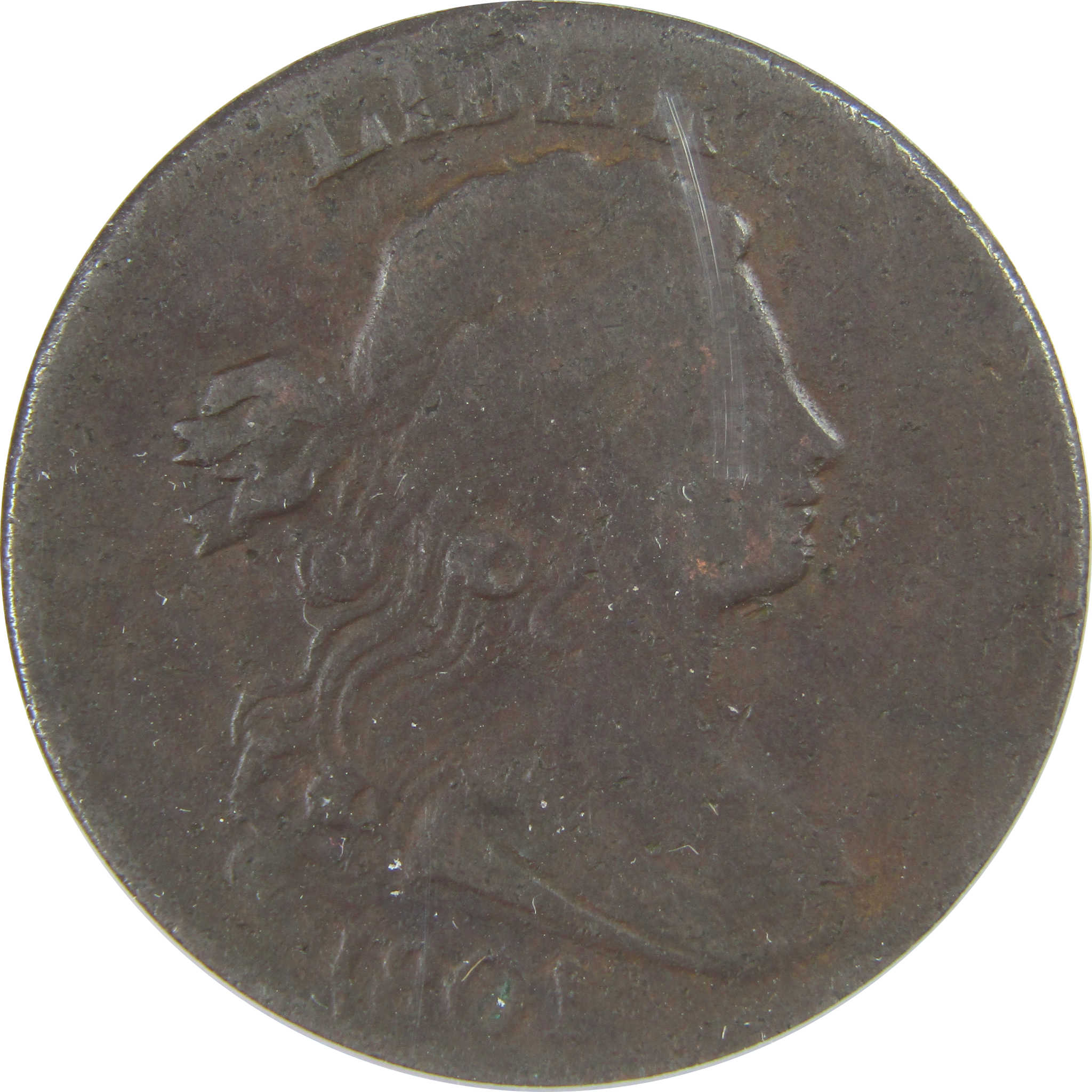 1801 Draped Bust Large Cent F 15 Details ANACS SKU:CPC1192